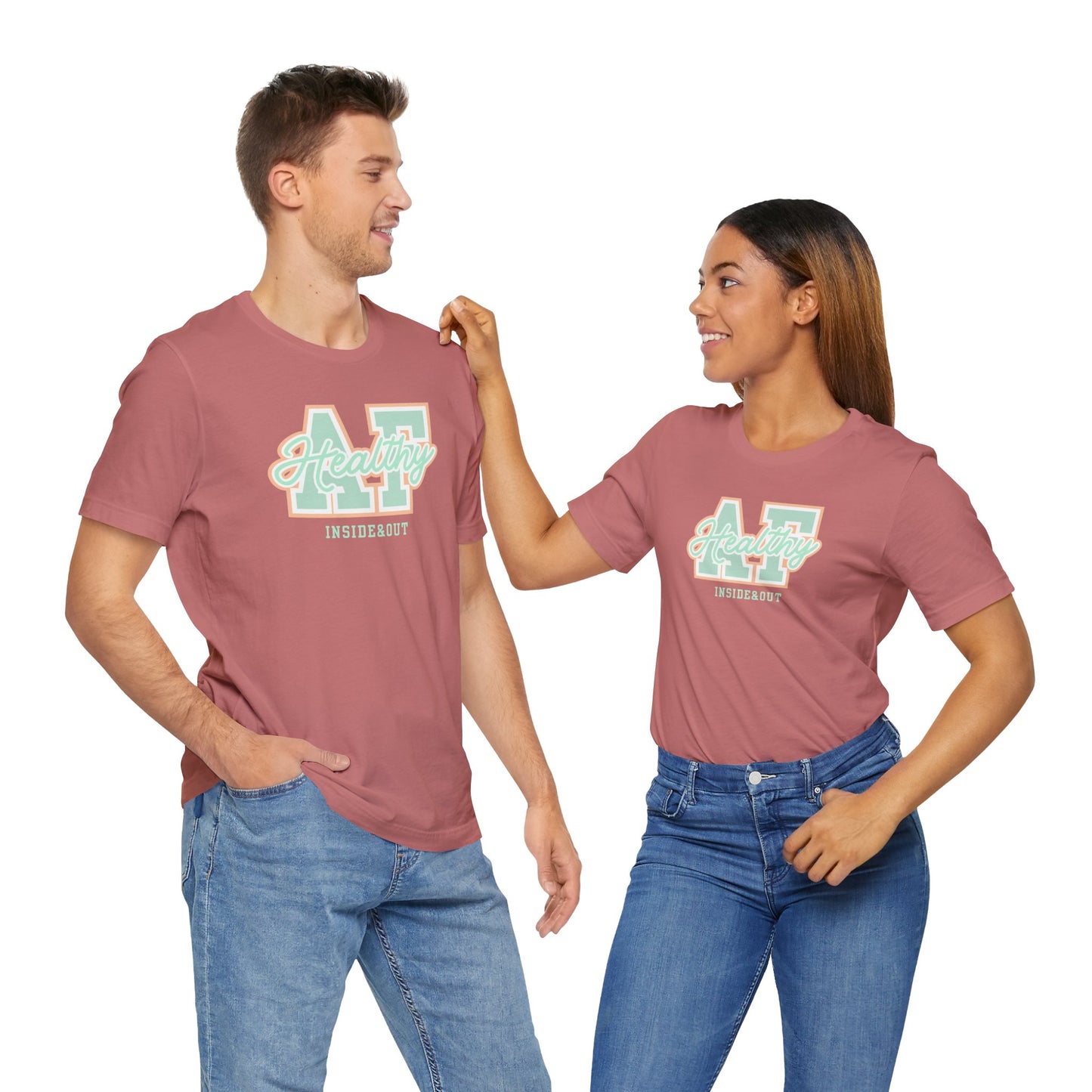 Health AF Unisex Tee - Motivational Shirt for Wellness, Self-Care Gift, Casual Wear, Fitness Enthusiast, Affirmation Apparel
