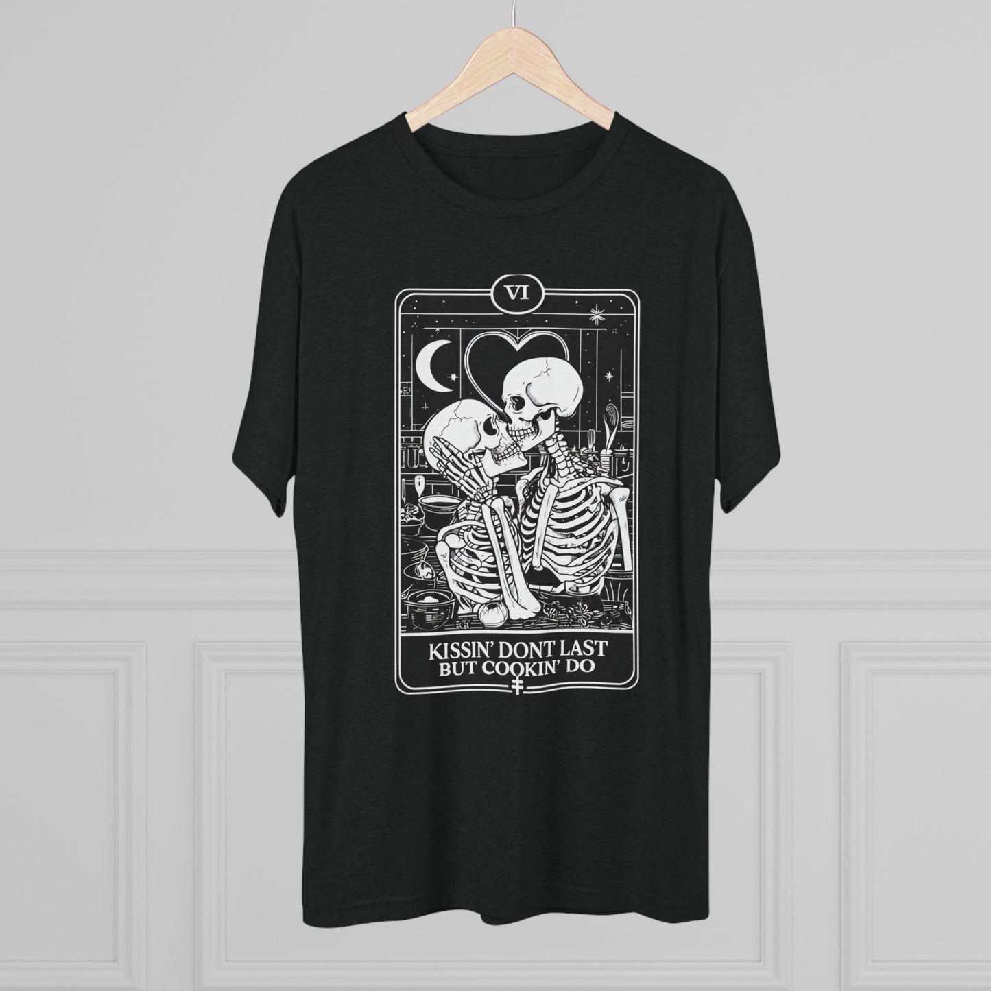 Funny Chef's Unisex Tee - Love of Cooking Over Feelings