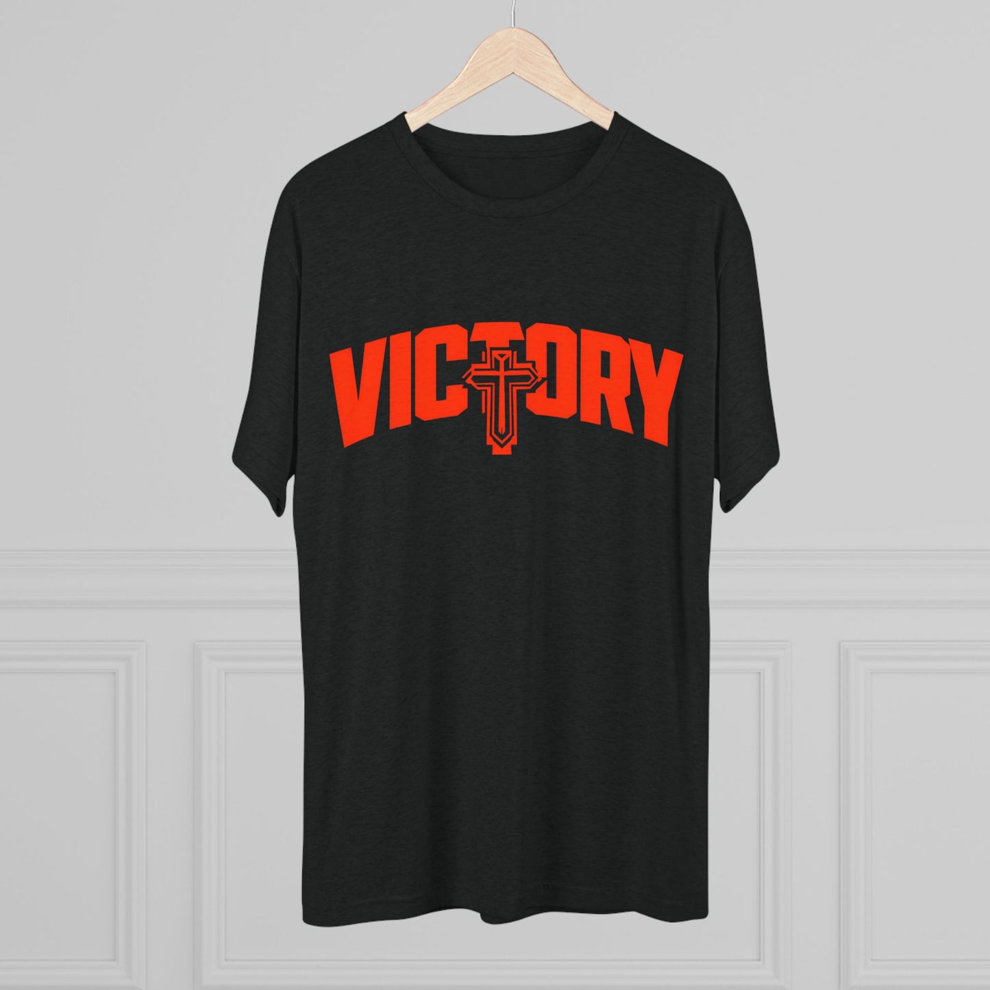 Tri-Blend Victory Crew Tee - Unisex, Faith-Inspired Apparel, Casual Wear, Gift for Sports & Celebrations, Everyday Comfort