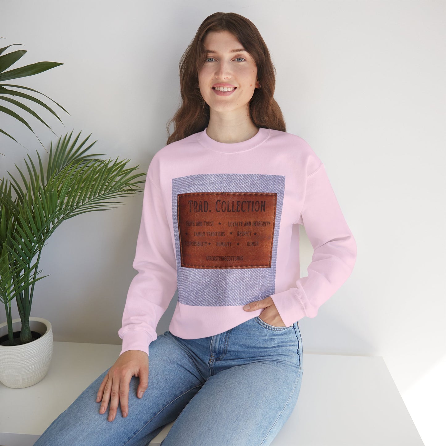 Vintage-Inspired Crewneck Sweatshirt, Casual Wear, Cozy Gift, Everyday Fashion, Warm Layer, Unique Style