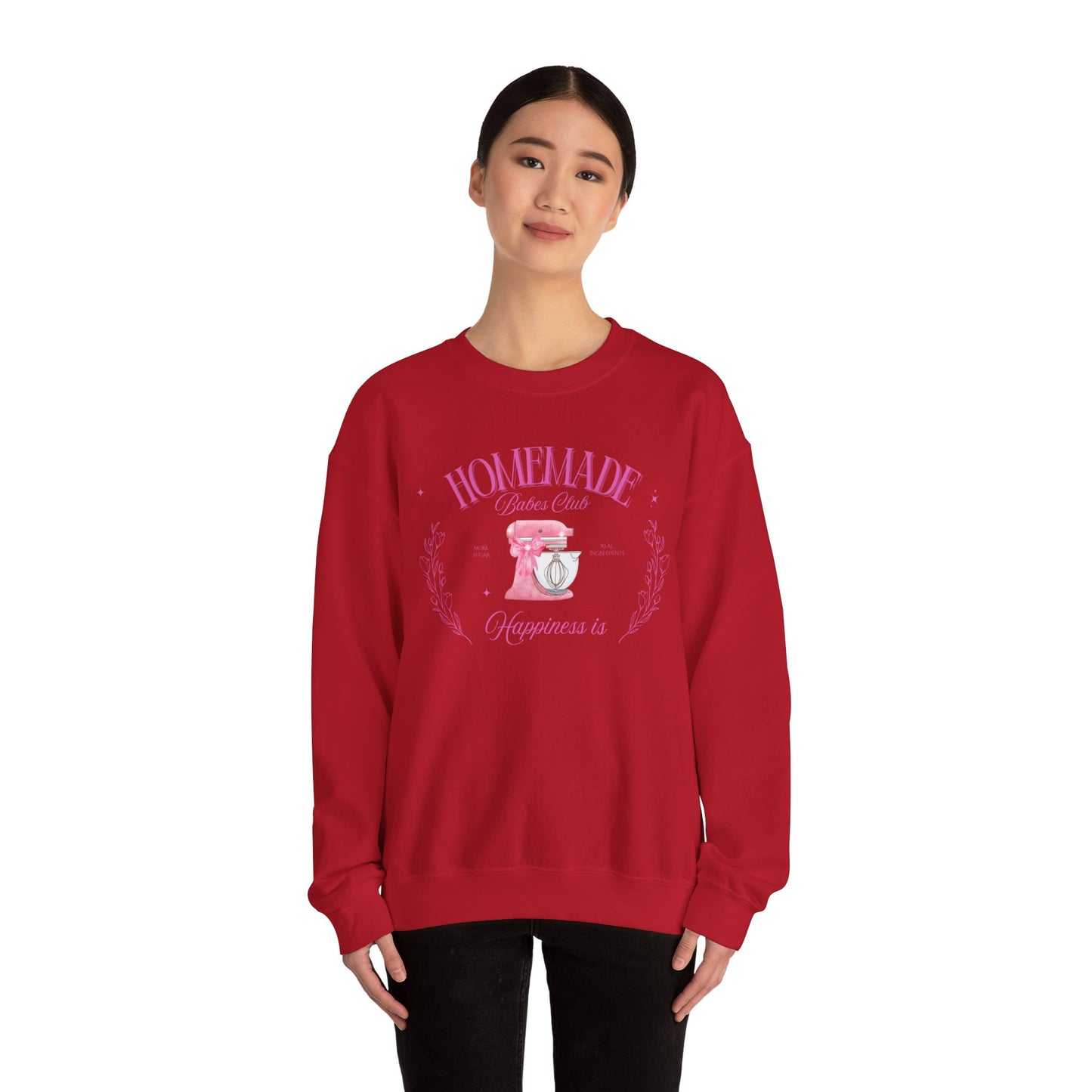Homemade Happiness Crewneck Sweatshirt, Gifts for Her, Cooking Apparel
