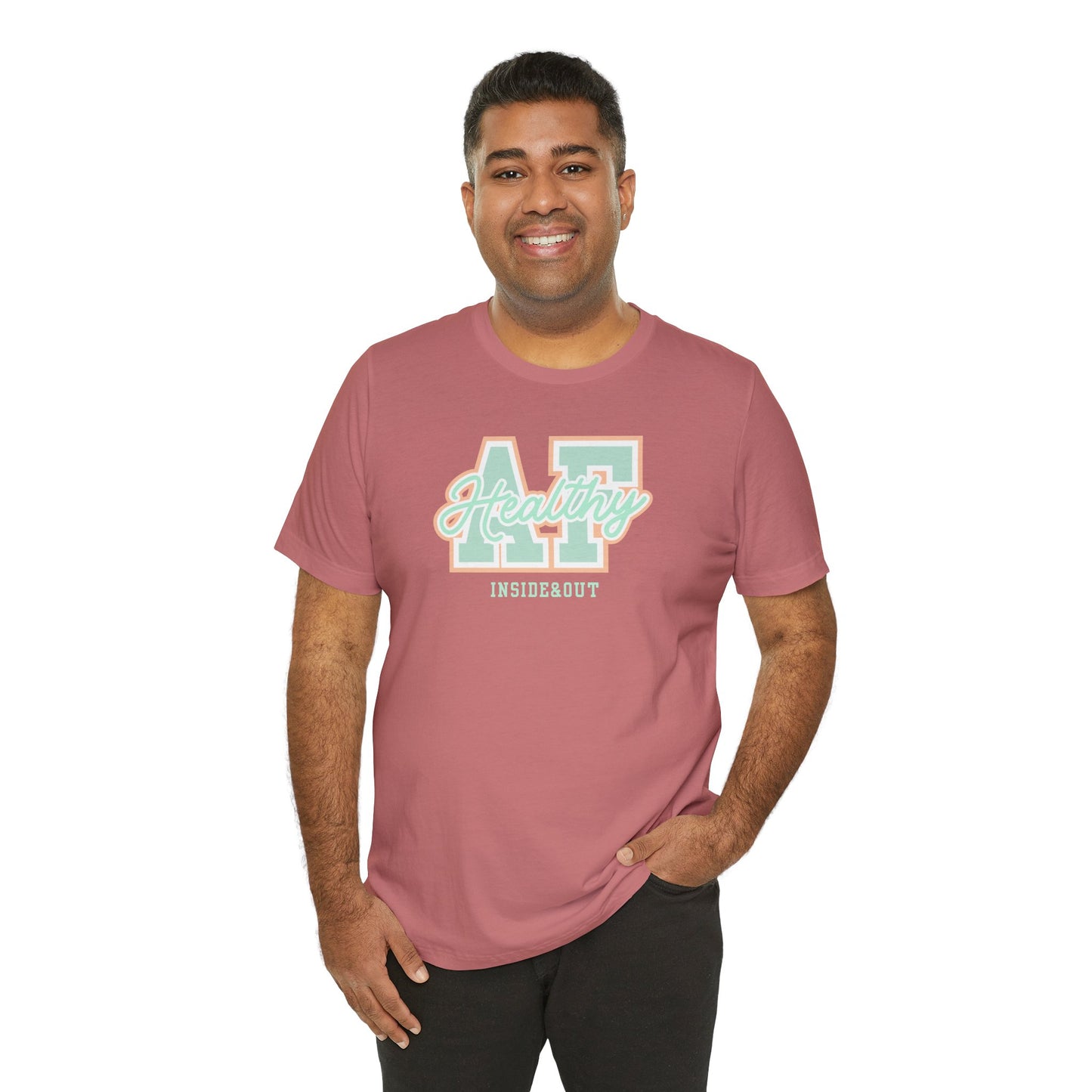Health AF Unisex Tee - Motivational Shirt for Wellness, Self-Care Gift, Casual Wear, Fitness Enthusiast, Affirmation Apparel
