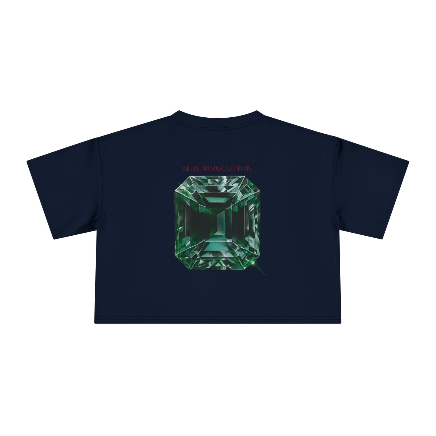 Women's Crop Top Tee Emerald Diamond Collection