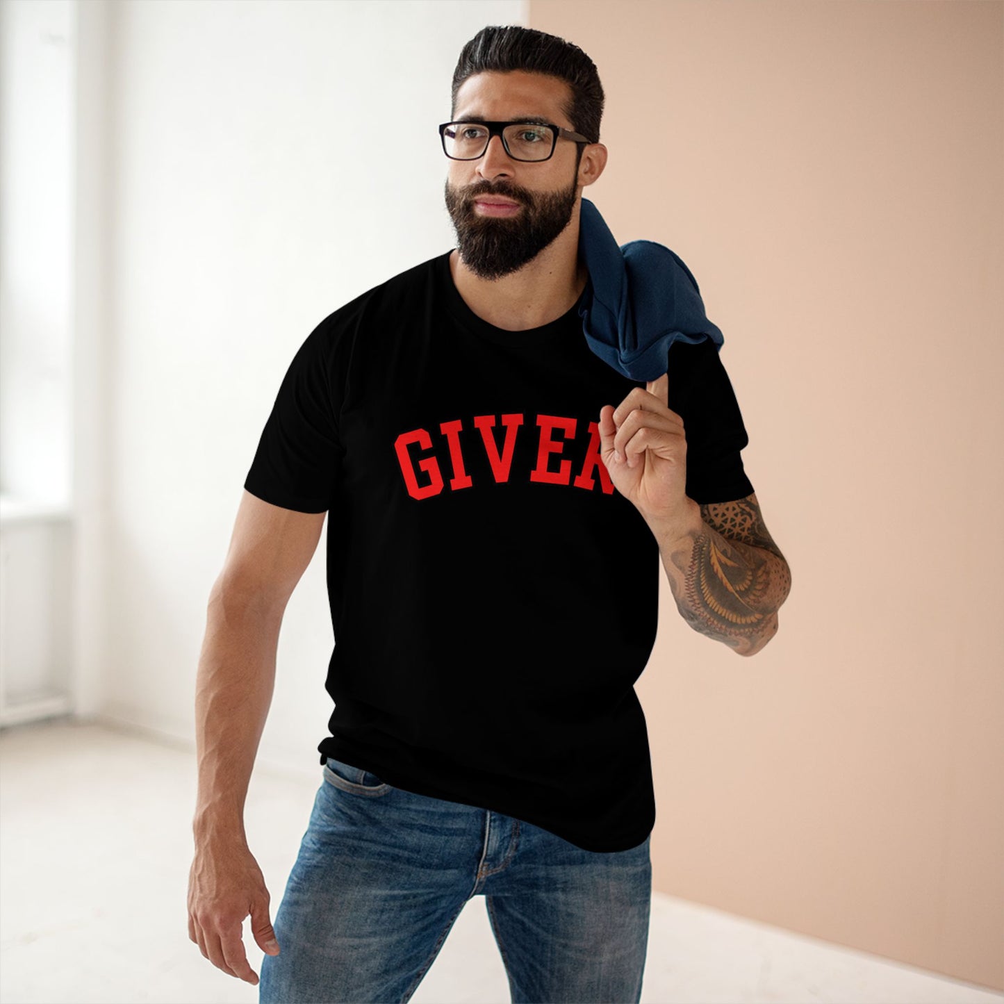 Giver Graphic Tee - Inspirational Shirt for Givers, Bold Typography Casual Top, Funny Gift, Everyday Wear, Motivational Message Tee