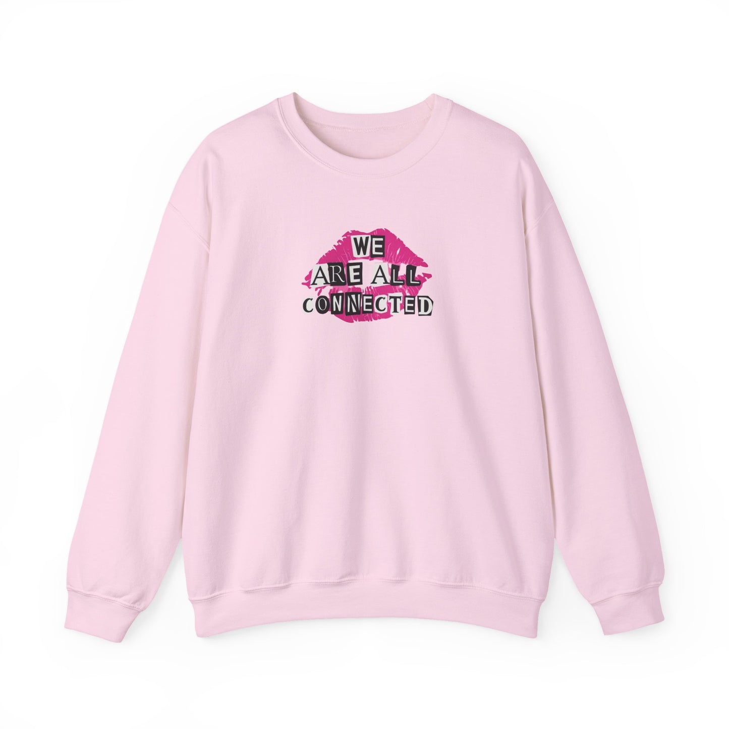 Connected & Kind Sweatshirt - Unisex Crewneck, Cozy Gift, Motivational Apparel, Positive Vibes, Friendship & Love