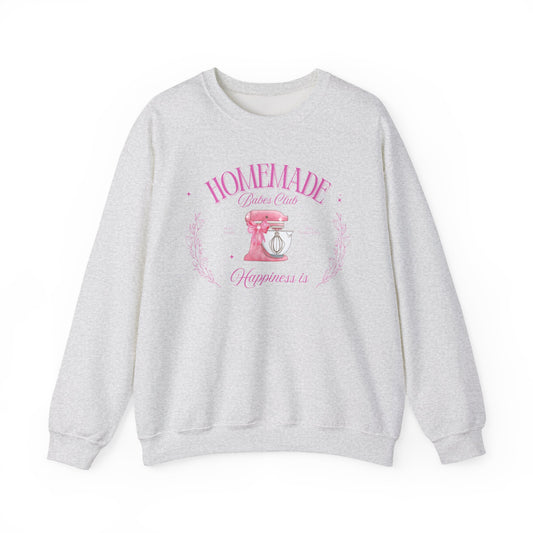 Homemade Happiness Crewneck Sweatshirt, Gifts for Her, Cooking Apparel