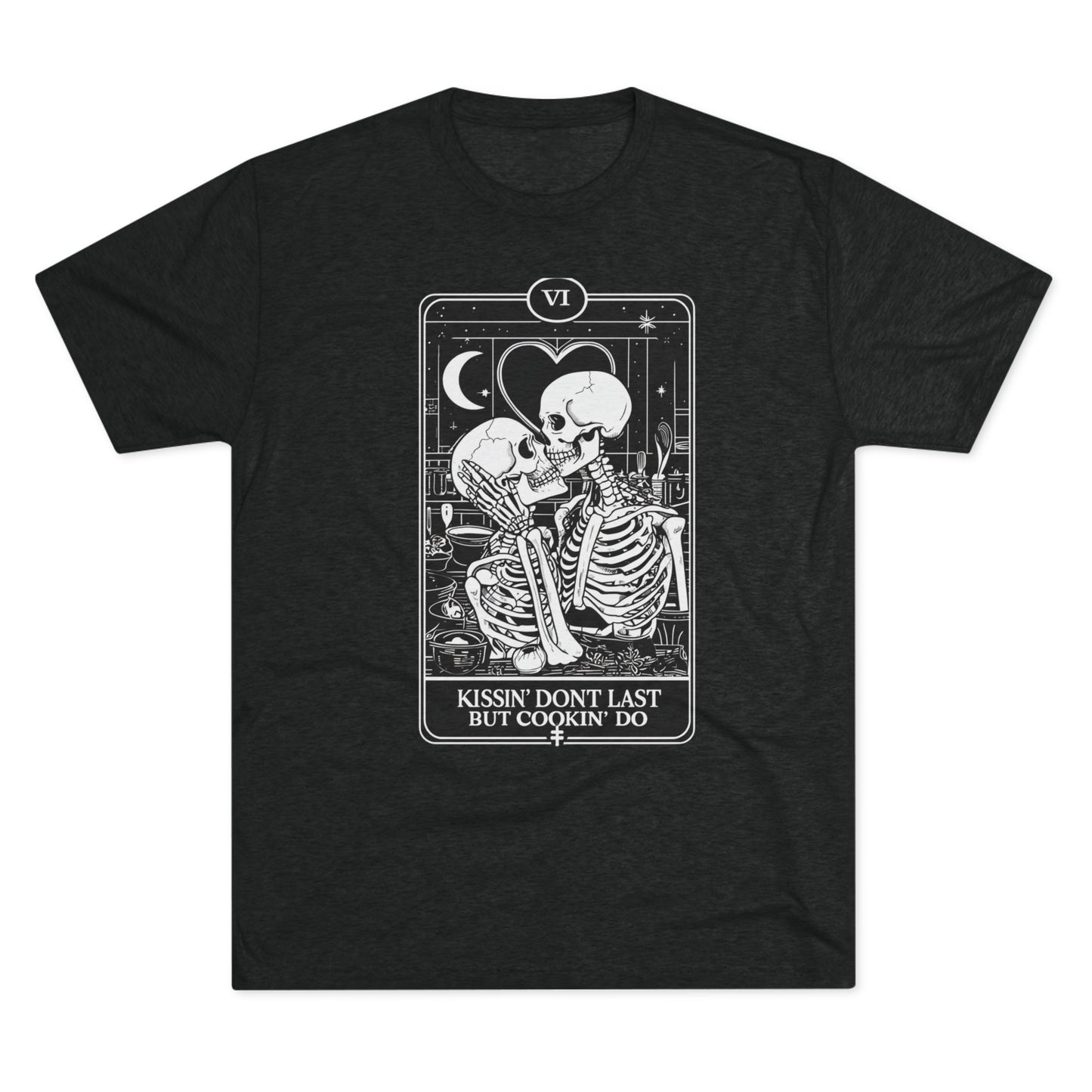 Funny Chef's Unisex Tee - Love of Cooking Over Feelings