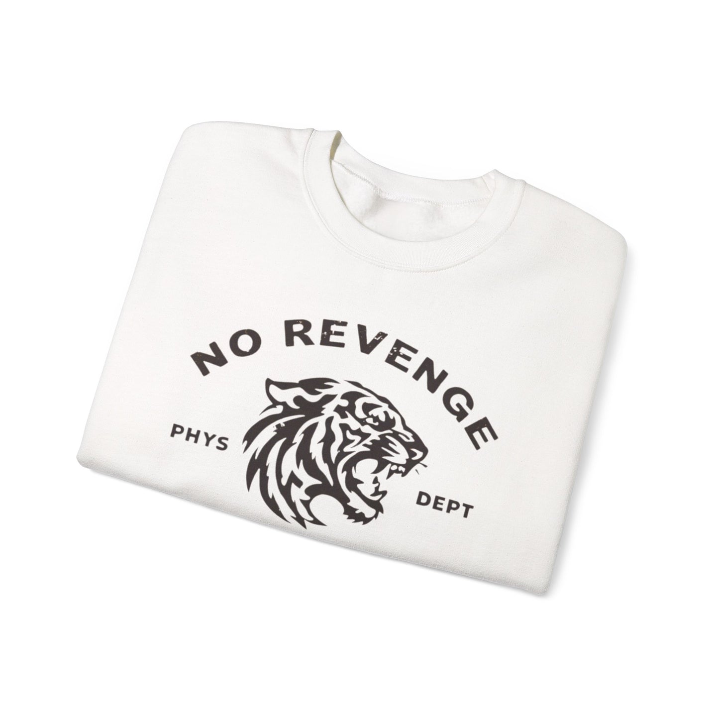 Inspirational Tiger Crewneck Sweatshirt | Keep Loving, No Revenge | Unisex Fashion | Gift for Animal Lovers | Cozy Casual Wear