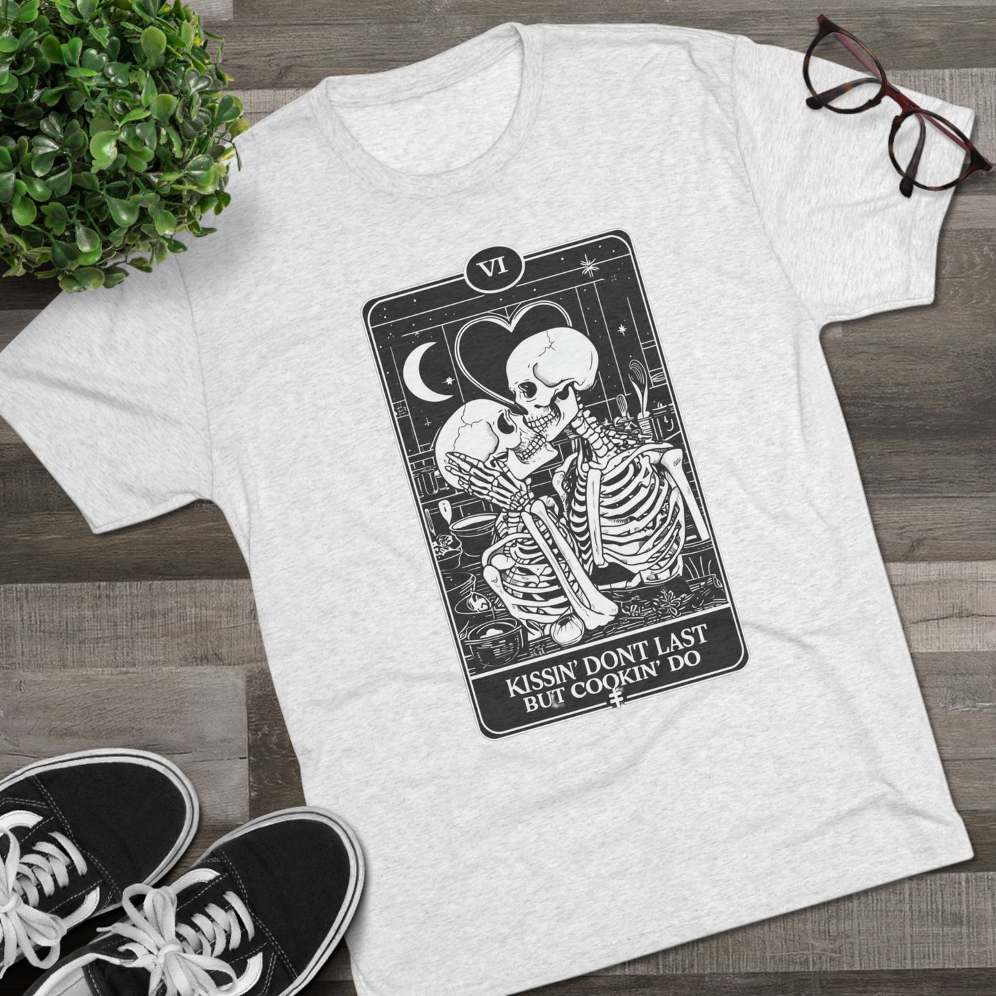 Funny Chef's Unisex Tee - Love of Cooking Over Feelings