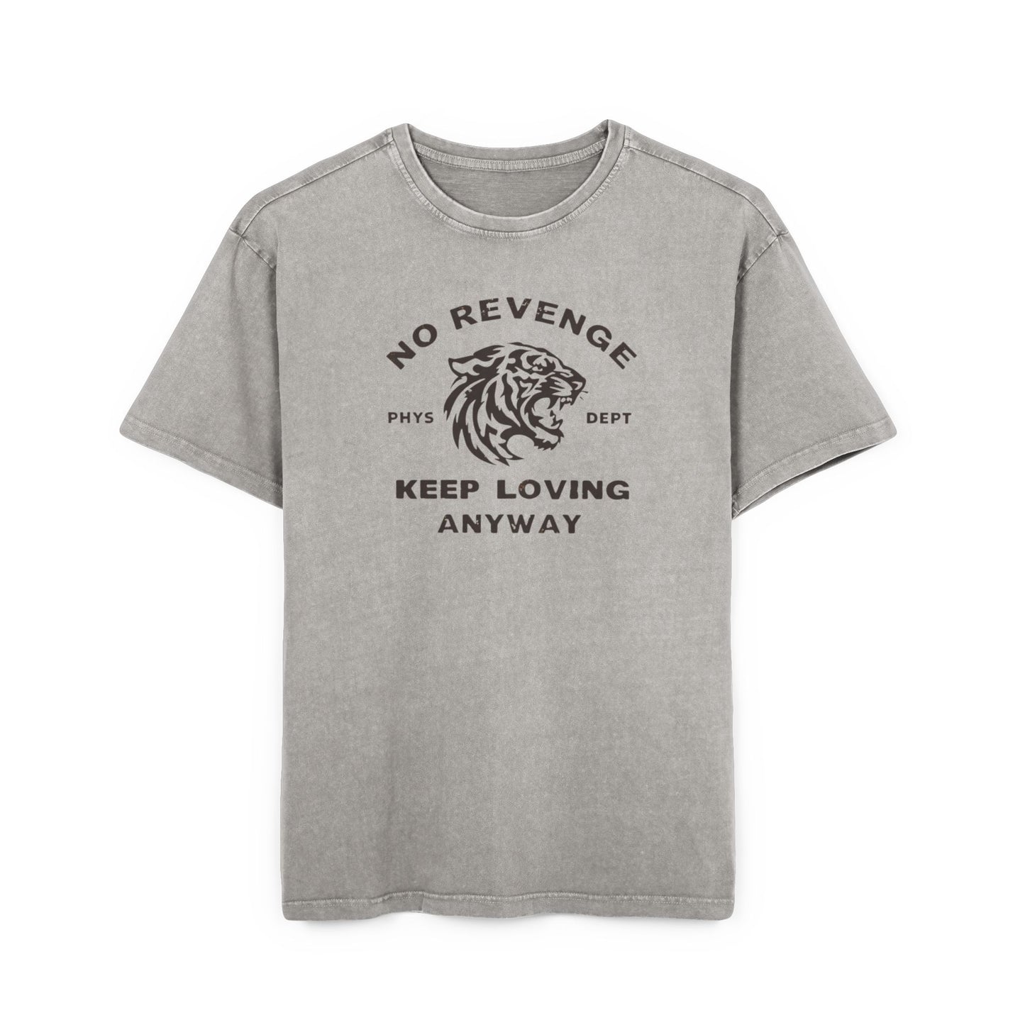 Acid Washed Oversized Tee - Keep Loving Anyway, Casual Wear, Streetwear Style
