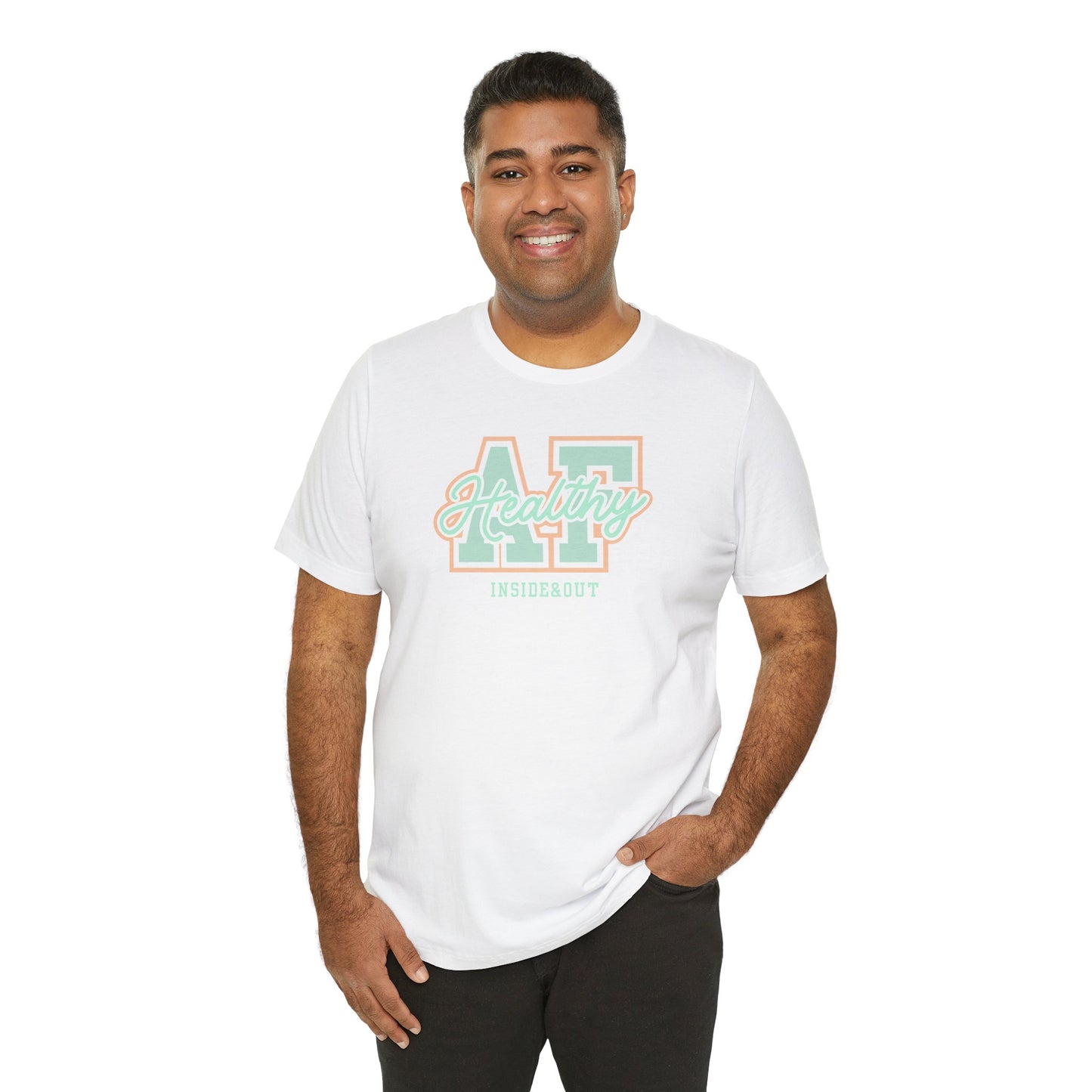 Health AF Unisex Tee - Motivational Shirt for Wellness, Self-Care Gift, Casual Wear, Fitness Enthusiast, Affirmation Apparel