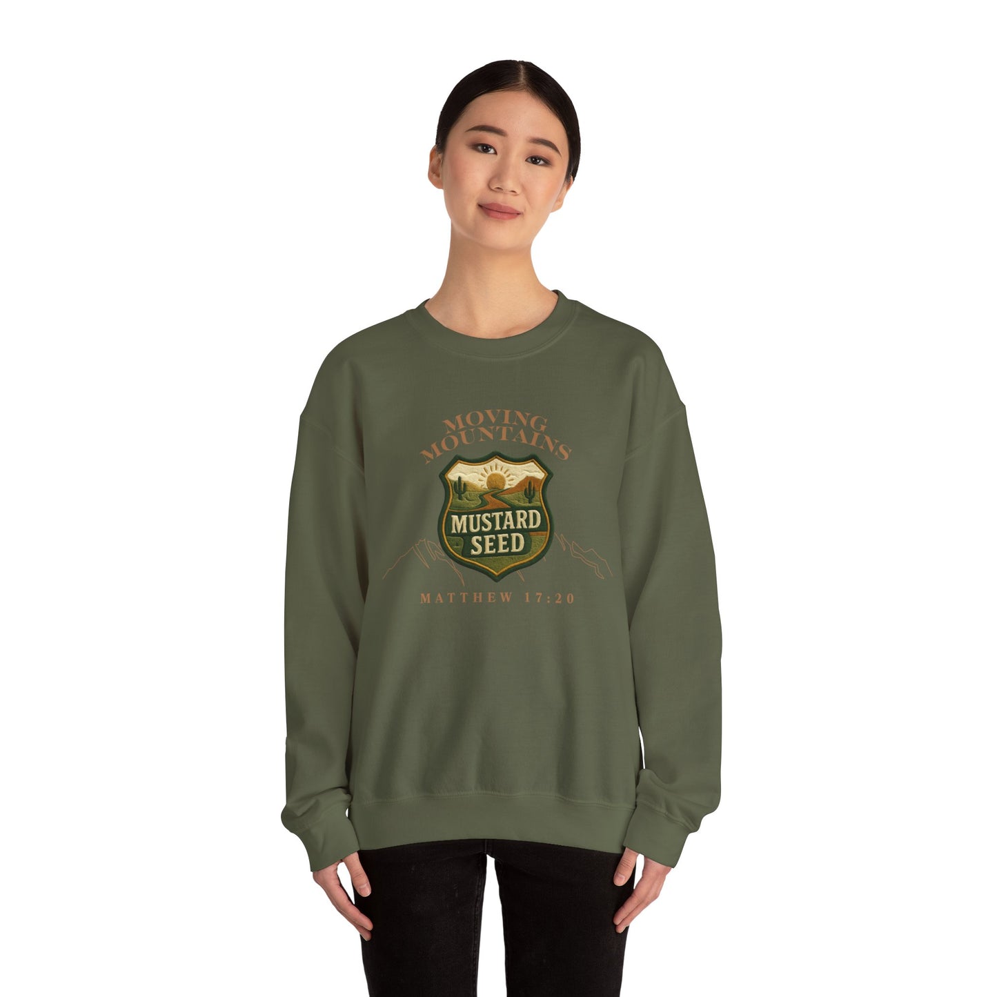 Inspirational Crewneck Sweatshirt - Faith, Bible Verse, Motivational Gift, Cozy Apparel, Unisex Sweatshirt