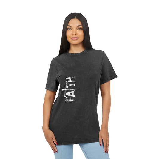 Acid Washed Faith Tee, Inspirational T-Shirt, Faith-Based Apparel, Casual Wear, Gift for Friends, Faith Theme