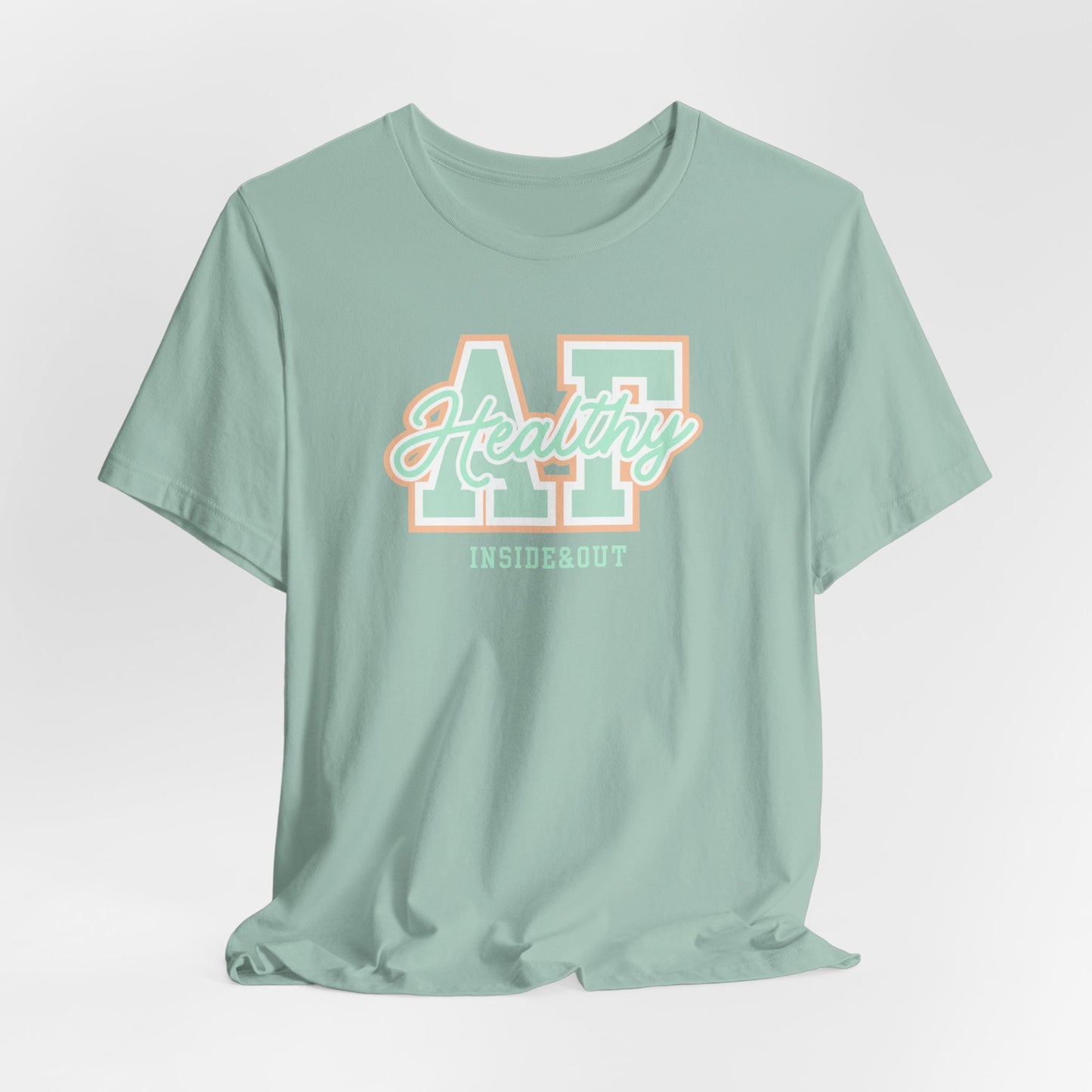 Health AF Unisex Tee - Motivational Shirt for Wellness, Self-Care Gift, Casual Wear, Fitness Enthusiast, Affirmation Apparel