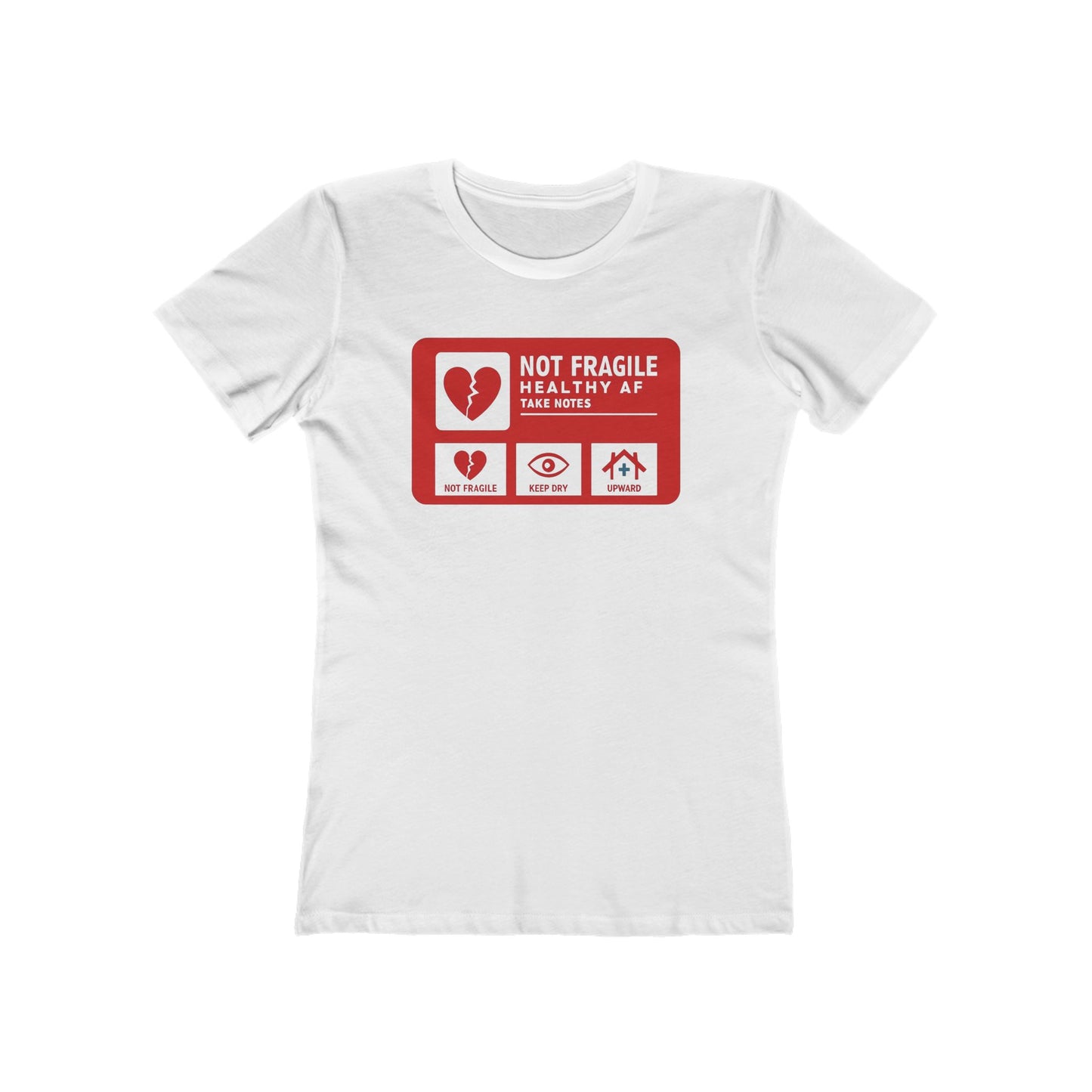 Heartfelt Boyfriend Tee, Casual Women’s T-Shirt, Perfect Gift for Girlfriends, Heart Graphic Tee, Everyday Comfort Wear