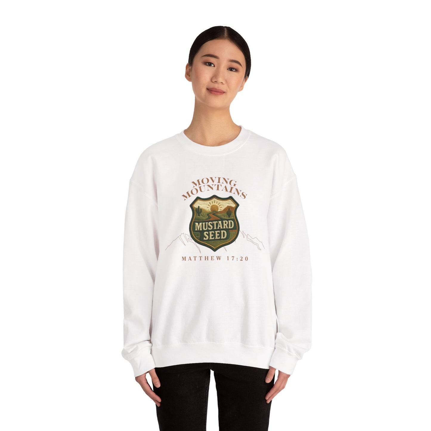 Inspirational Crewneck Sweatshirt - Faith, Bible Verse, Motivational Gift, Cozy Apparel, Unisex Sweatshirt