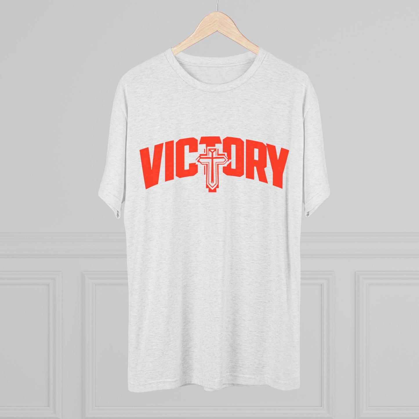 Tri-Blend Victory Crew Tee - Unisex, Faith-Inspired Apparel, Casual Wear, Gift for Sports & Celebrations, Everyday Comfort