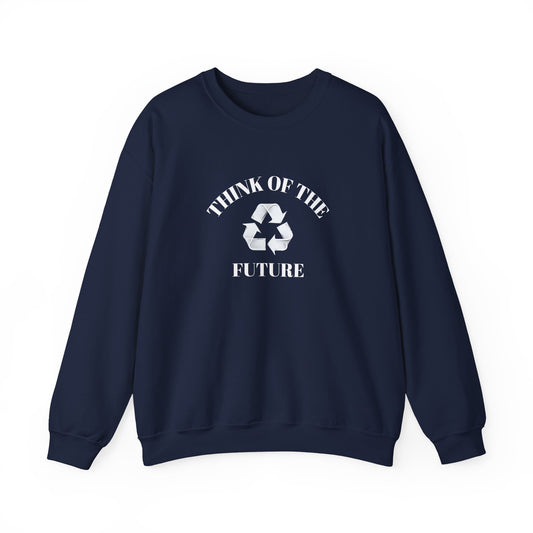 Eco-Friendly Future Crewneck Sweatshirt, Sustainable Casual Wear, Unisex Eco Sweatshirt, Perfect for Earth Day, Gift for Nature Lovers