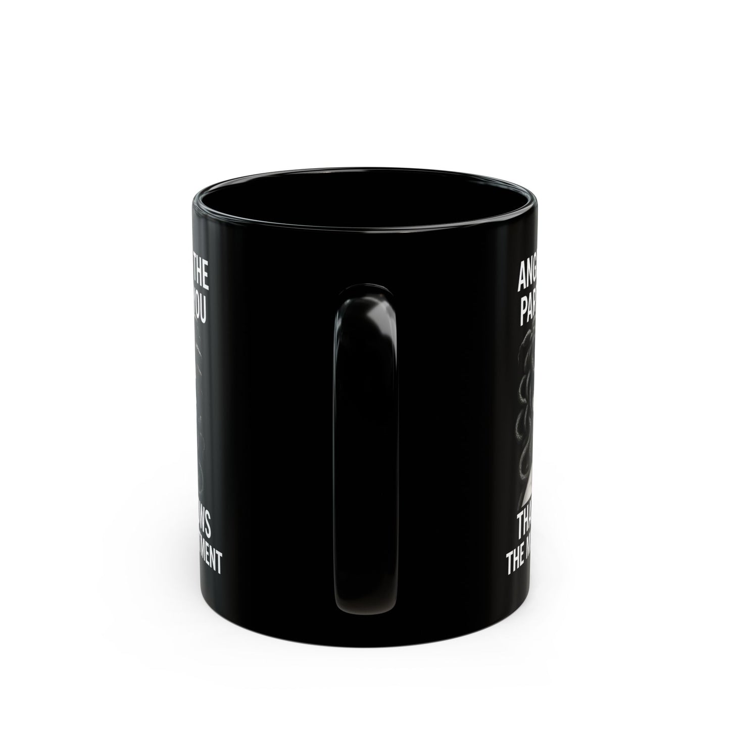 Empowering Black Mug - Medusa Design for Sip & Inspire, Gift for Strong Women, Anger Awareness, Motivational Coffee Cup