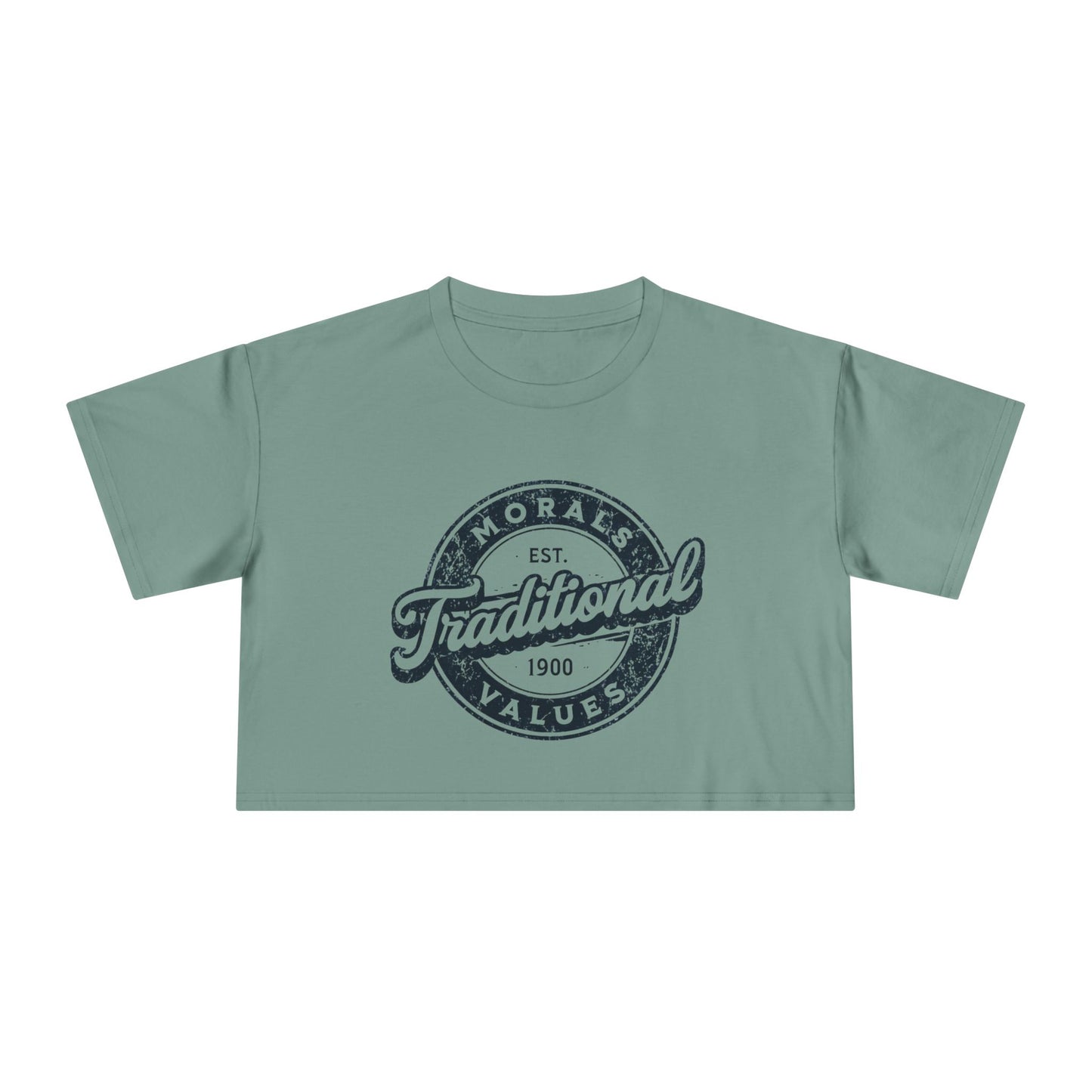 Vintage Women's Crop Tee - Perfect for Casual Chic, Fall Gatherings, Heritage Celebrations, Stylish Self-Expression and Everyday Wear