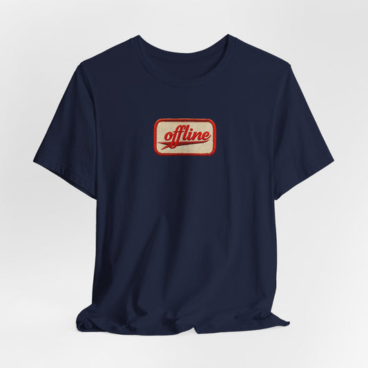 Casual Graphic Tee - 'Offline' Unisex Jersey T-Shirt, Relaxed Style, Perfect Gift, Everyday Wear, Trendy Fashion Statement