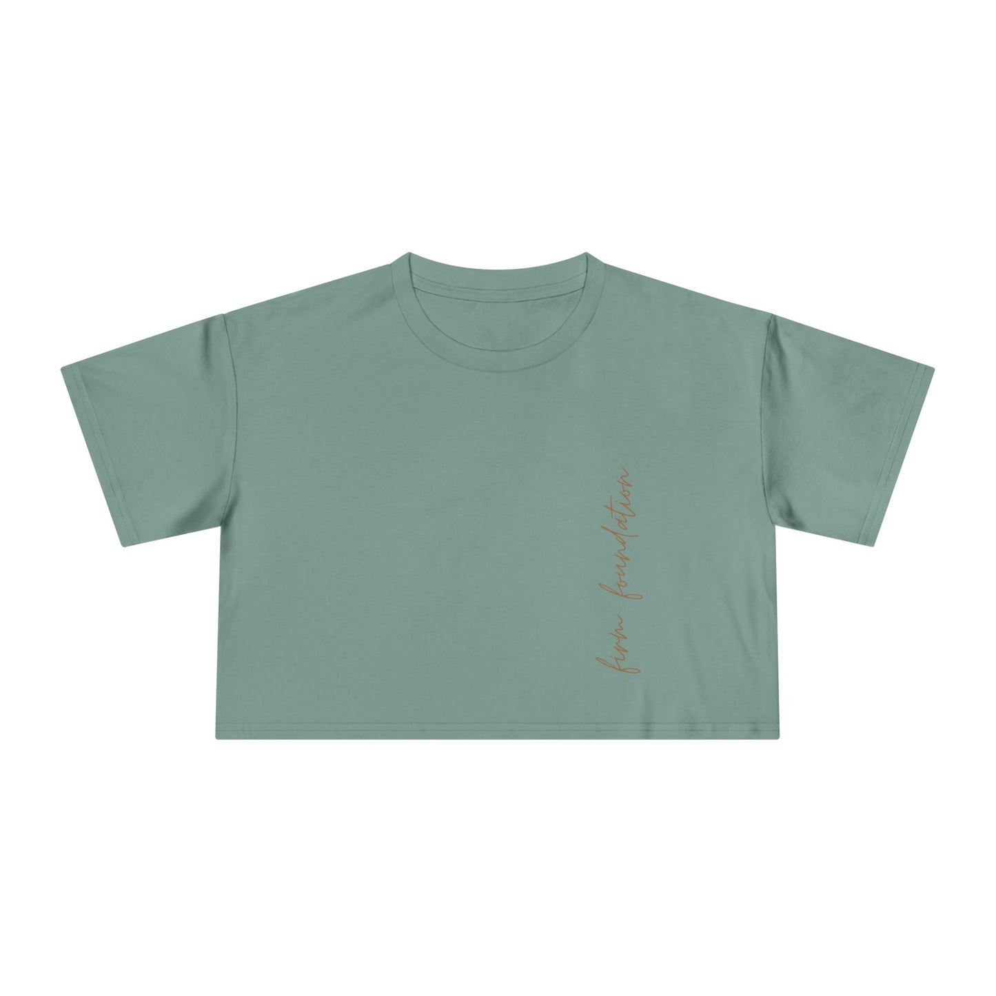 Women's Crop Top Tee Emerald Diamond Collection