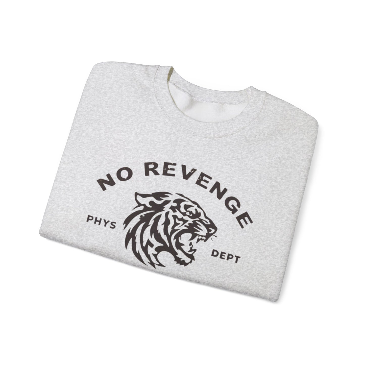 Inspirational Tiger Crewneck Sweatshirt | Keep Loving, No Revenge | Unisex Fashion | Gift for Animal Lovers | Cozy Casual Wear