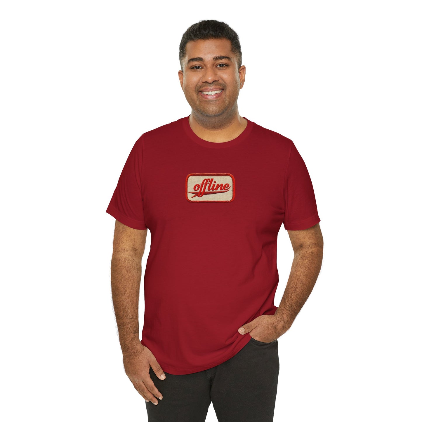 Casual Graphic Tee - 'Offline' Unisex Jersey T-Shirt, Relaxed Style, Perfect Gift, Everyday Wear, Trendy Fashion Statement