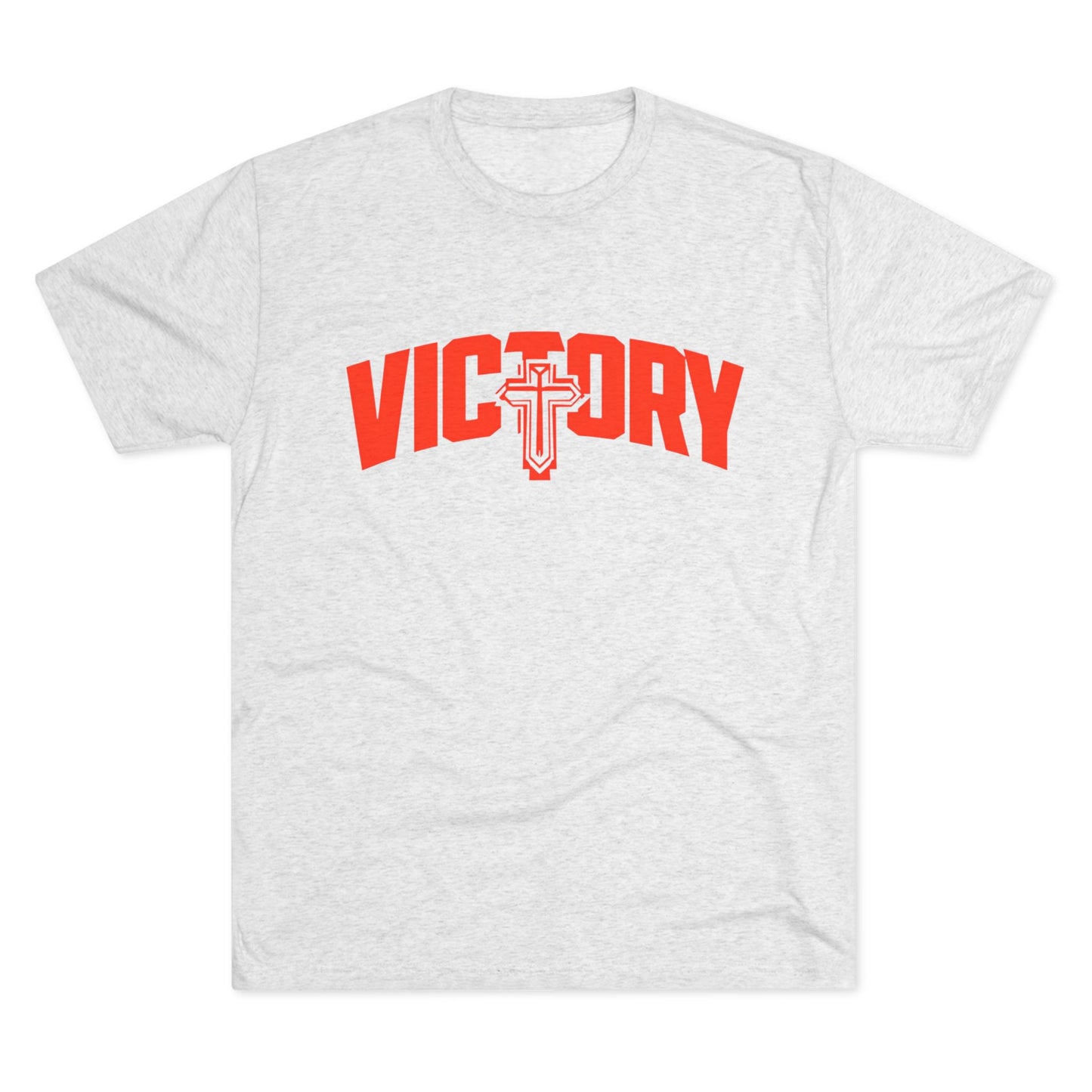 Tri-Blend Victory Crew Tee - Unisex, Faith-Inspired Apparel, Casual Wear, Gift for Sports & Celebrations, Everyday Comfort