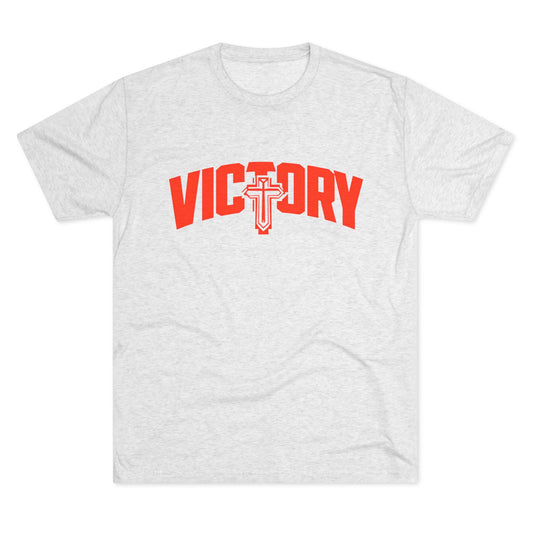 Tri-Blend Victory Crew Tee - Unisex, Faith-Inspired Apparel, Casual Wear, Gift for Sports & Celebrations, Everyday Comfort