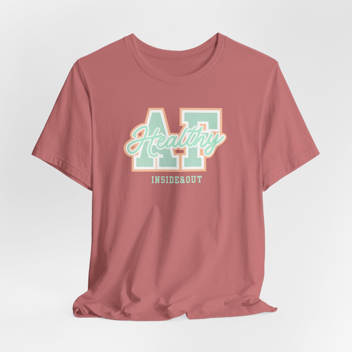 Health AF Unisex Tee - Motivational Shirt for Wellness, Self-Care Gift, Casual Wear, Fitness Enthusiast, Affirmation Apparel