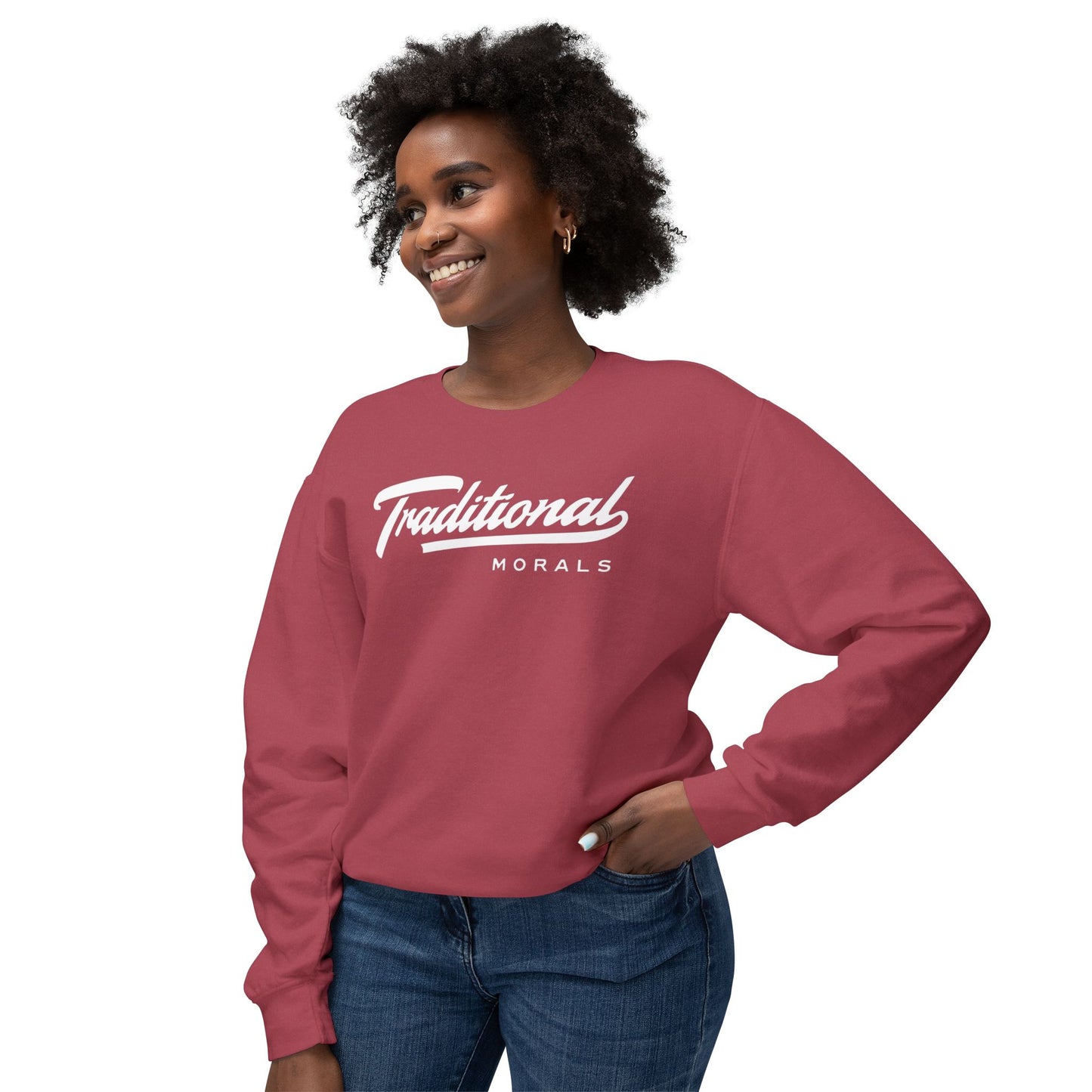 Unisex Crewneck Sweatshirt: Traditional Morals, Casual Wear, Gift for Him/Her, Cozy Layering, Everyday Style