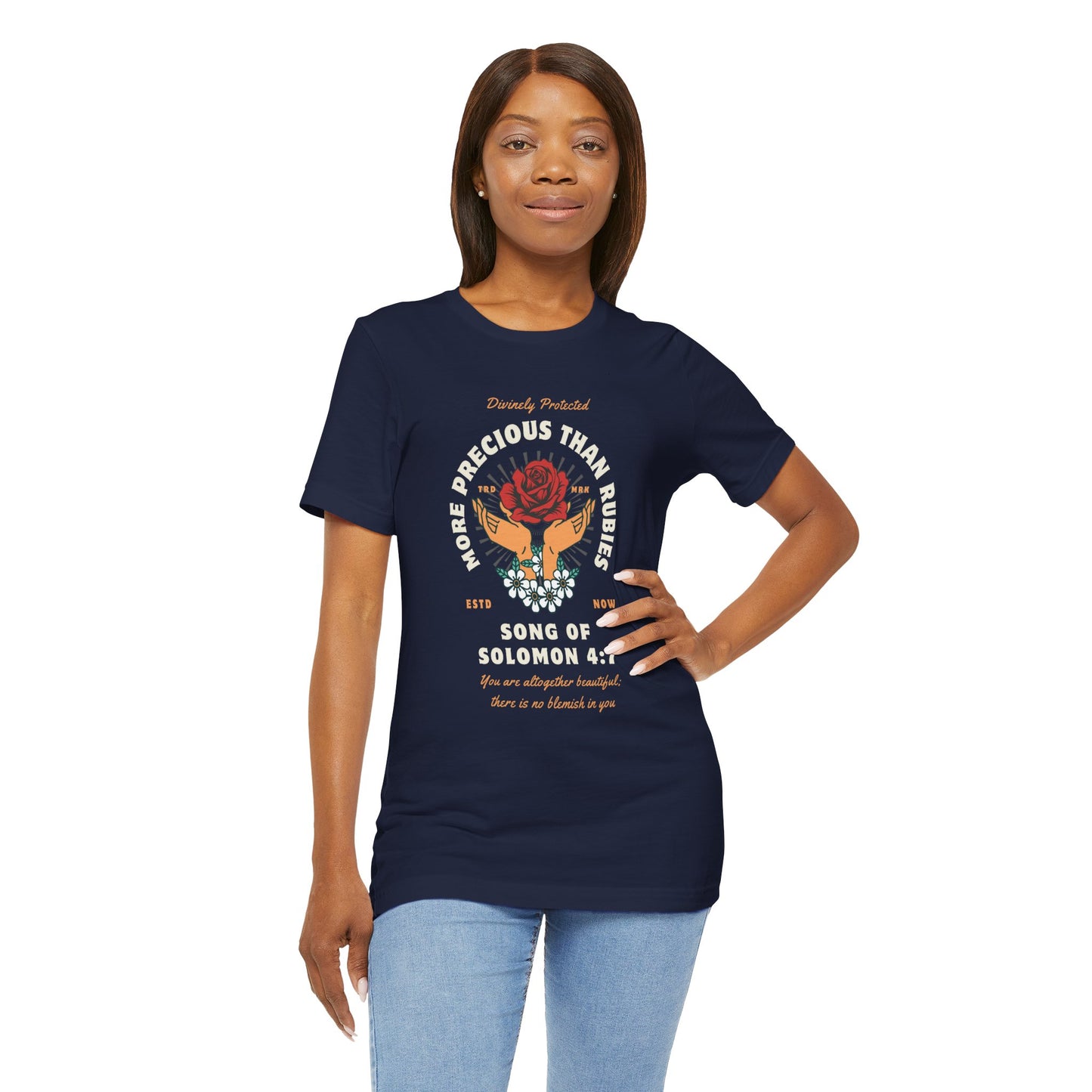 More Precious Than Rubies Unisex Tee - Inspirational Faith-Based Shirt, Christian Apparel, Gift for Her, Spiritual T-Shirt, Bible Verse Tee