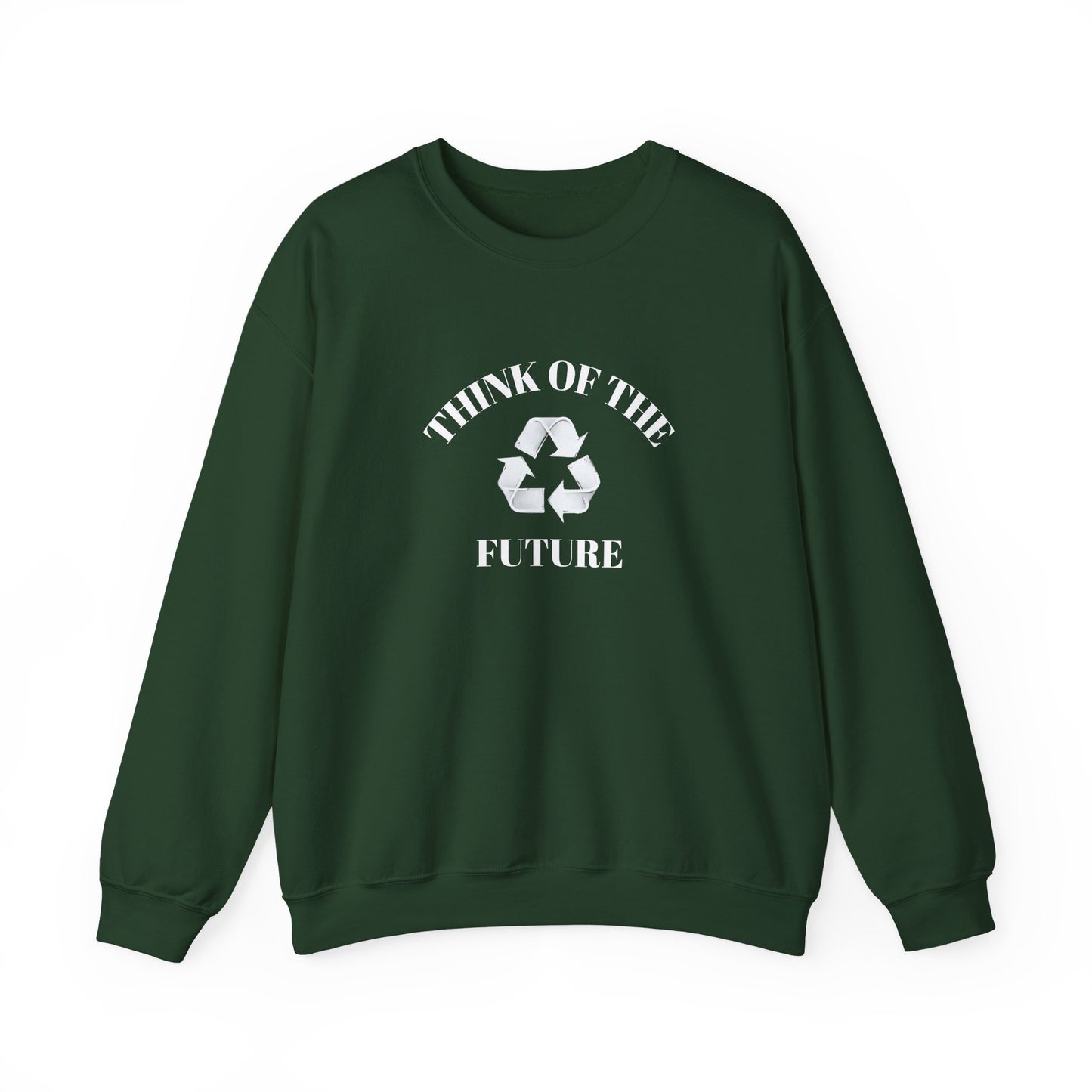 Eco-Friendly Future Crewneck Sweatshirt, Sustainable Casual Wear, Unisex Eco Sweatshirt, Perfect for Earth Day, Gift for Nature Lovers