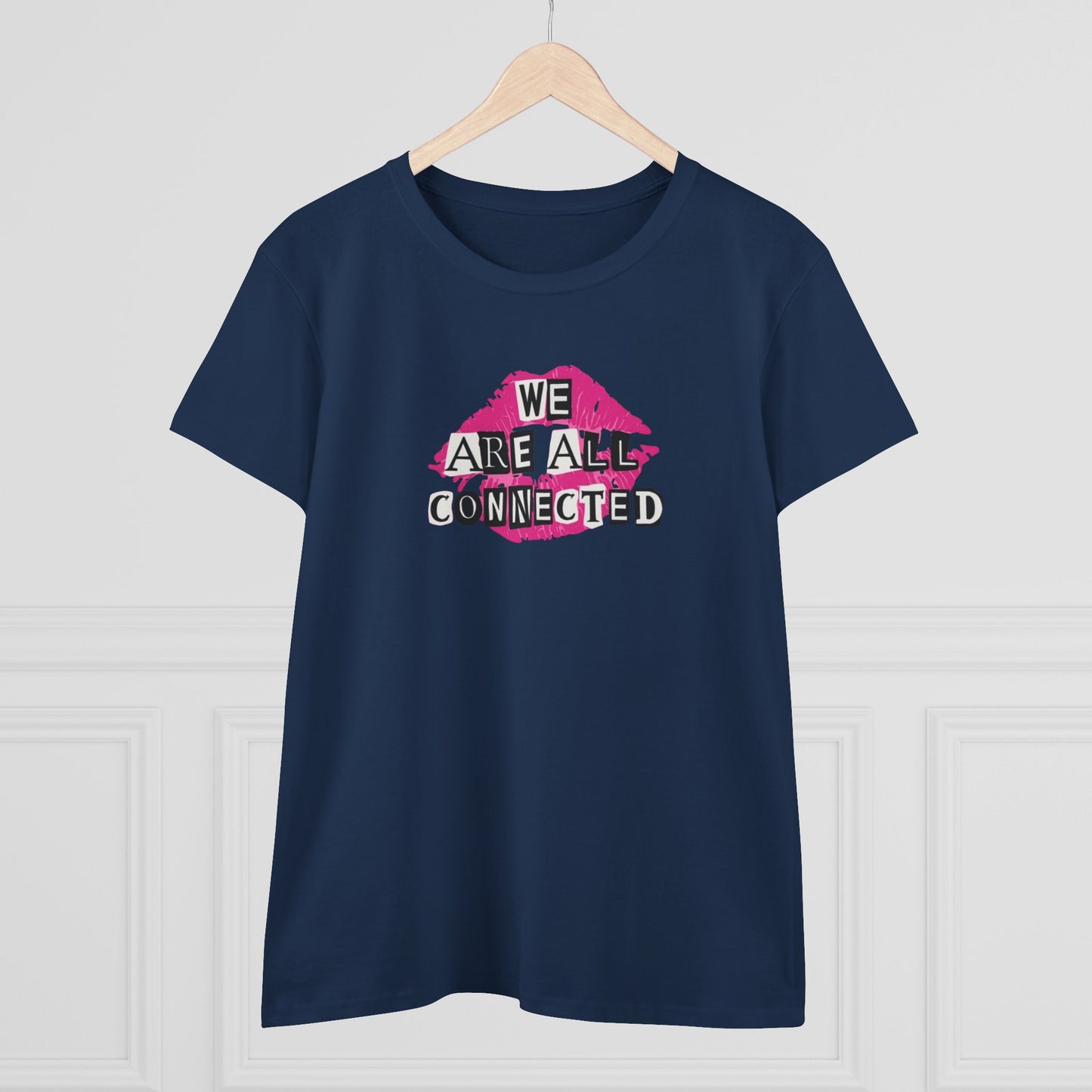 Women's Kindness Graphic Tee | Connection and Kindness Shirt for Everyday Wear, Gift for Friends, Inspirational Apparel