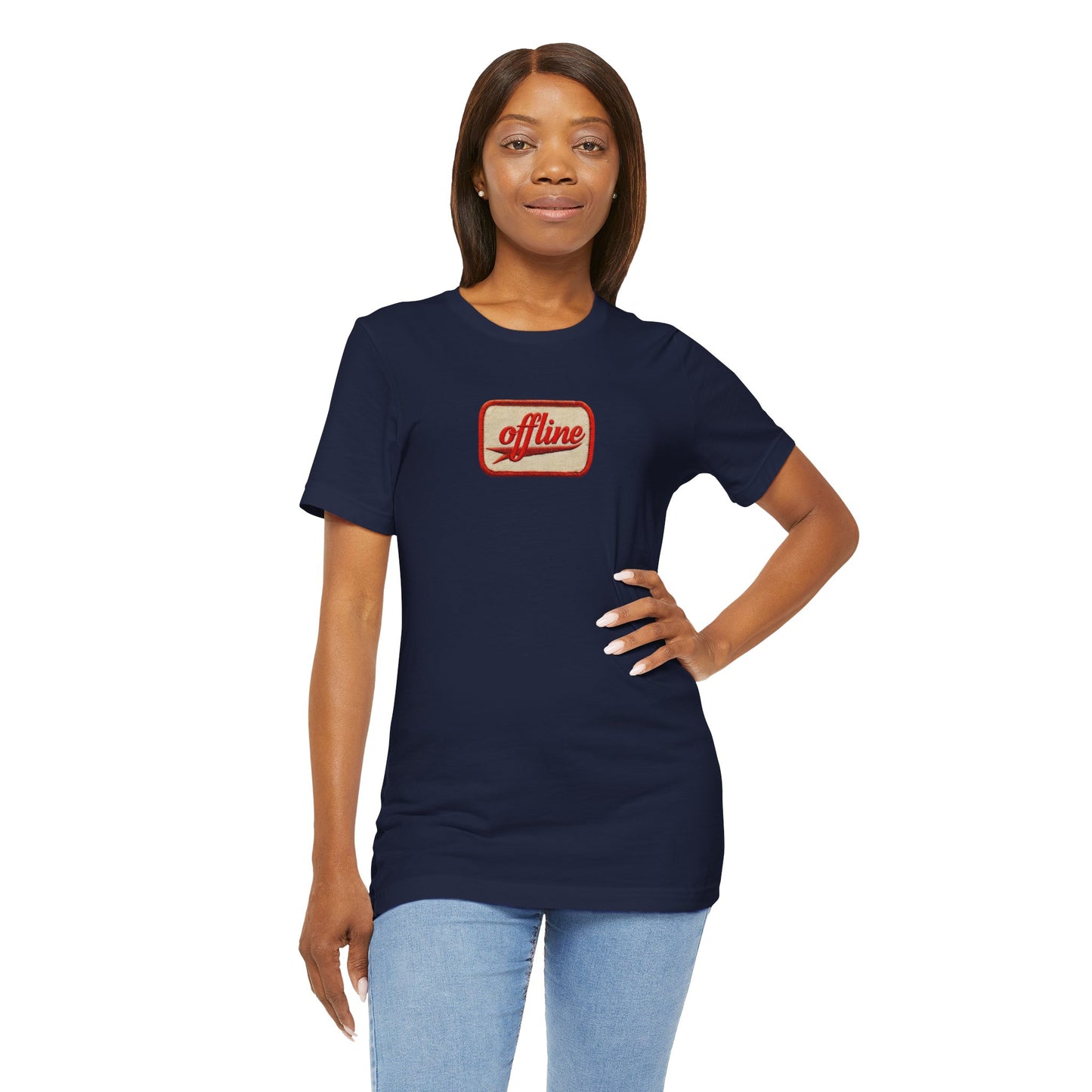 Casual Graphic Tee - 'Offline' Unisex Jersey T-Shirt, Relaxed Style, Perfect Gift, Everyday Wear, Trendy Fashion Statement