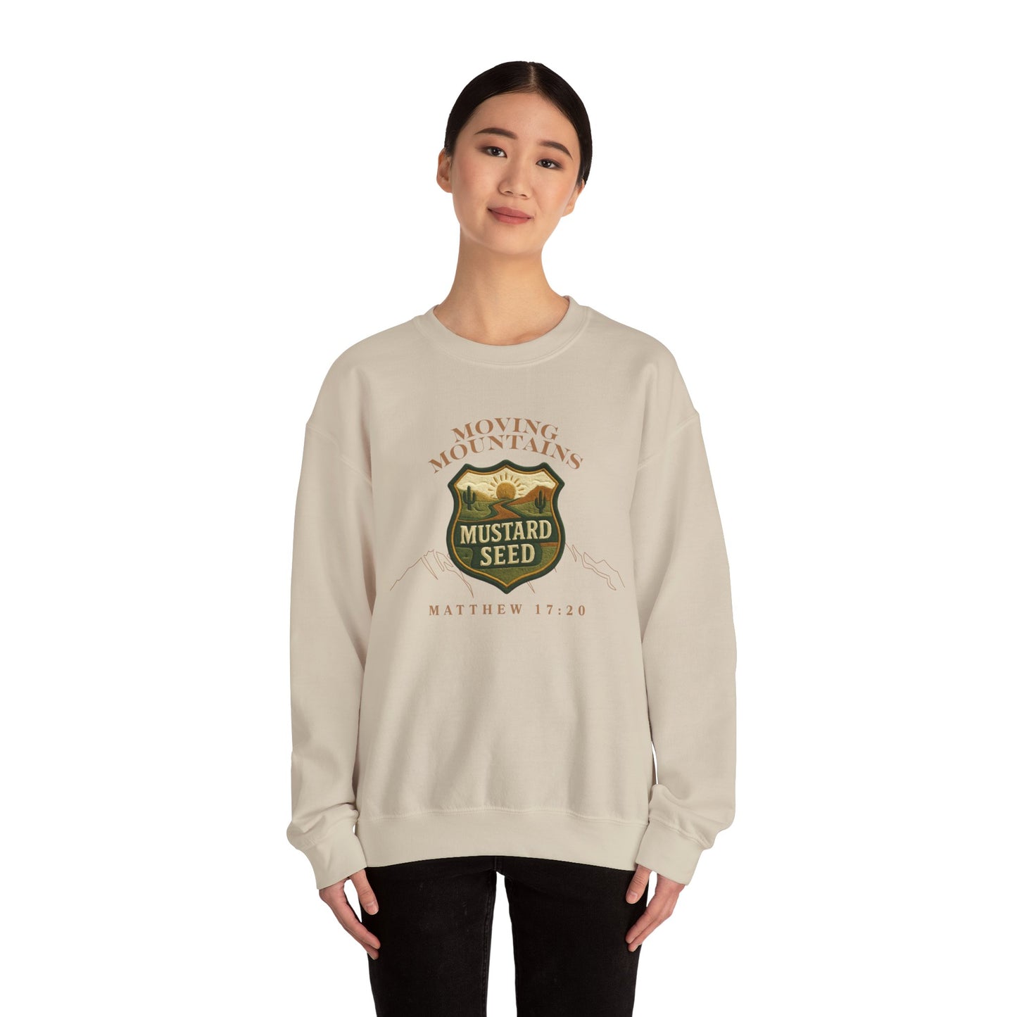 Inspirational Crewneck Sweatshirt - Faith, Bible Verse, Motivational Gift, Cozy Apparel, Unisex Sweatshirt
