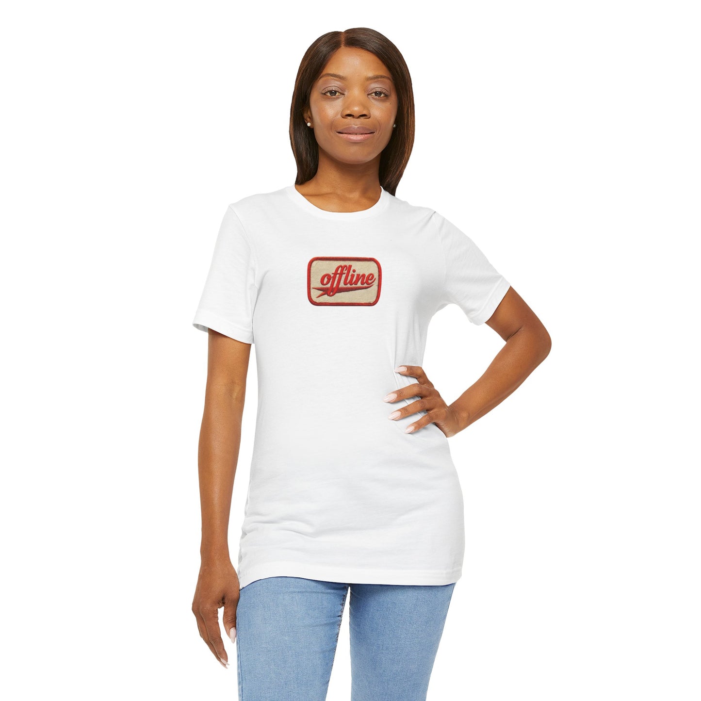 Casual Graphic Tee - 'Offline' Unisex Jersey T-Shirt, Relaxed Style, Perfect Gift, Everyday Wear, Trendy Fashion Statement
