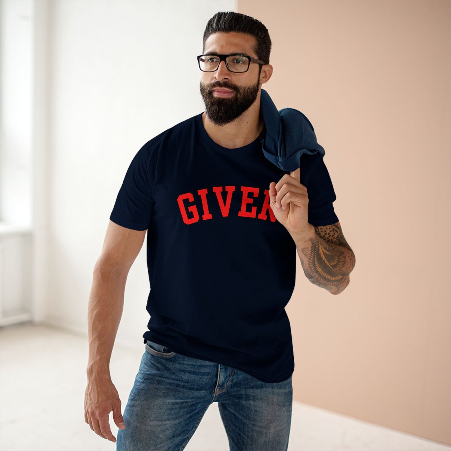 Giver Graphic Tee - Inspirational Shirt for Givers, Bold Typography Casual Top, Funny Gift, Everyday Wear, Motivational Message Tee