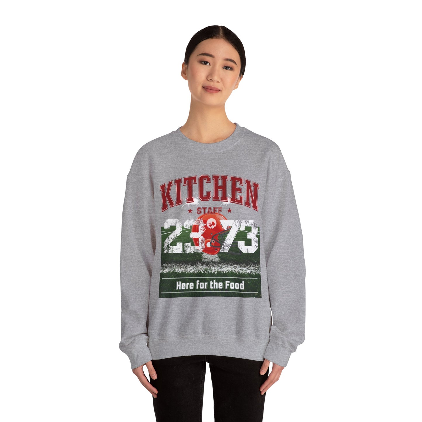 Kitchen Staff Sweatshirt, Unisex Crewneck for Food Lovers, Restaurant Apparel, Gift for Chefs, Comfortable Kitchenwear