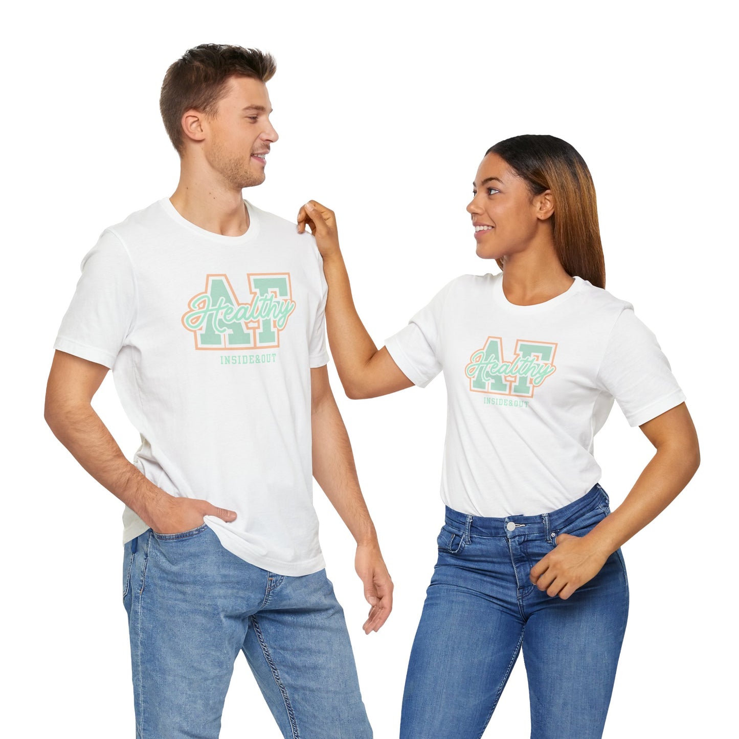 Health AF Unisex Tee - Motivational Shirt for Wellness, Self-Care Gift, Casual Wear, Fitness Enthusiast, Affirmation Apparel