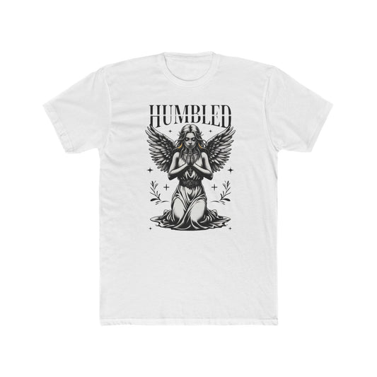 Humbled Angel Graphic Tee - Unisex Cotton Crew Tee, Casual Wear, Boho Style, Gift for Her, Spiritual Apparel