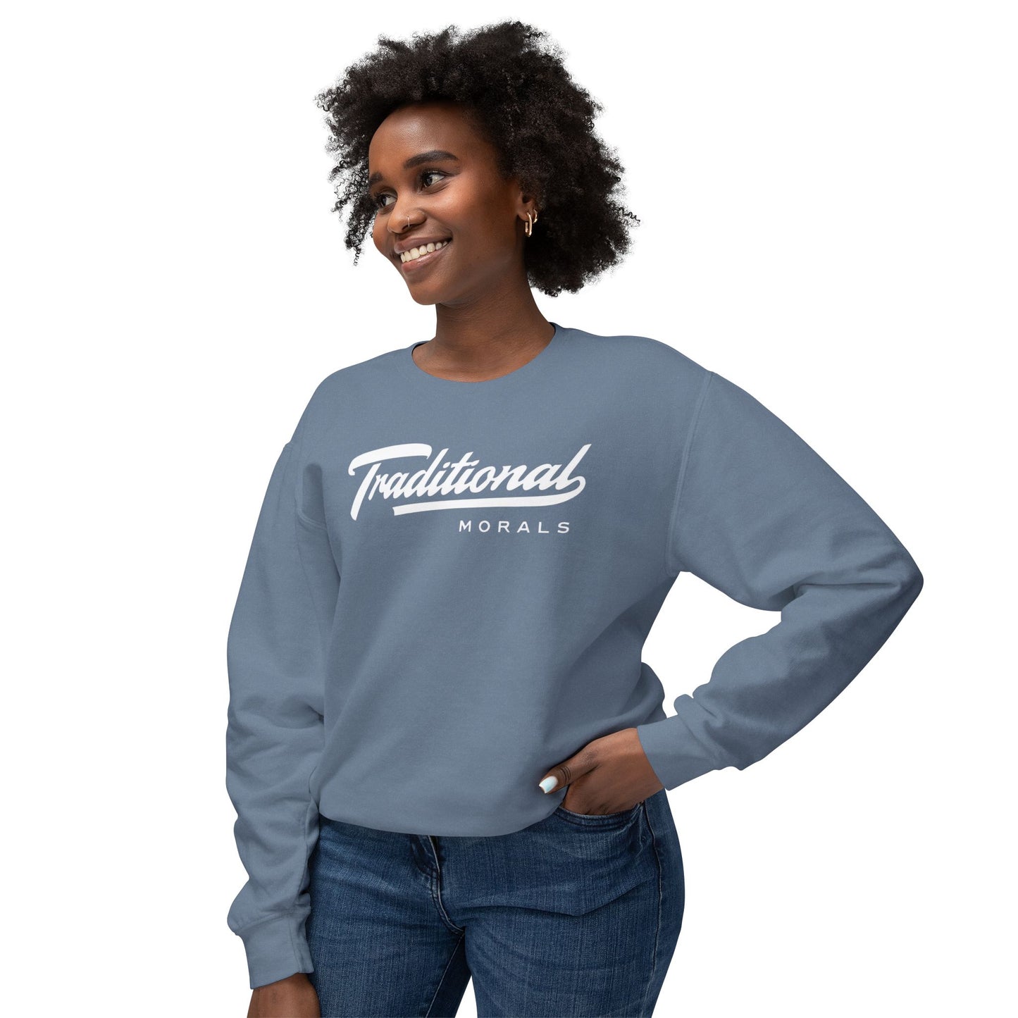 Unisex Crewneck Sweatshirt: Traditional Morals, Casual Wear, Gift for Him/Her, Cozy Layering, Everyday Style
