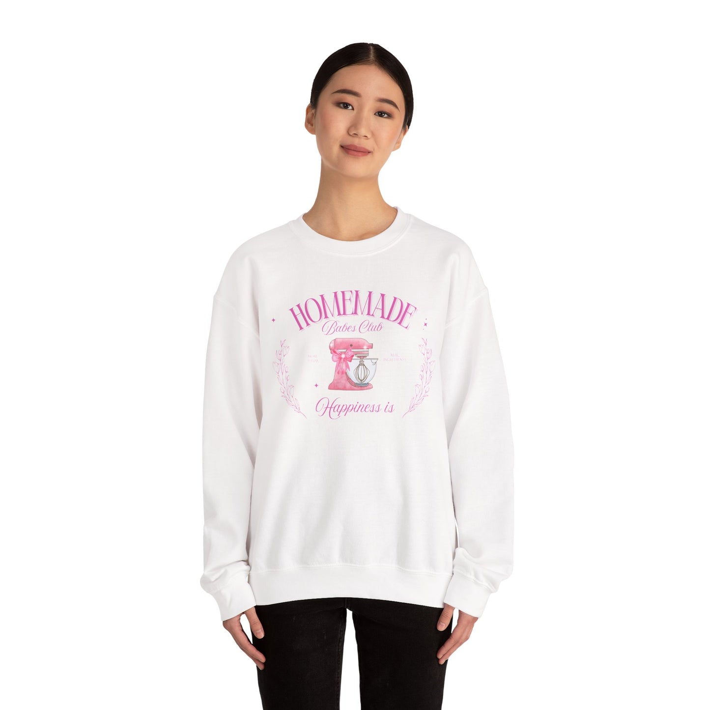 Homemade Happiness Crewneck Sweatshirt, Gifts for Her, Cooking Apparel