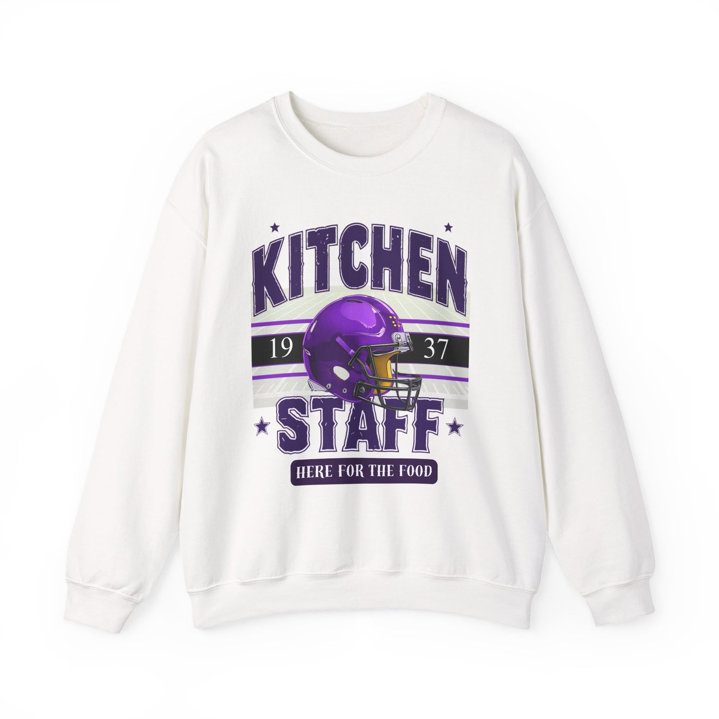 Here for the Food Sweatshirt Unisex Crewneck Apparel for Chefs, Gifts for Foodies, Kitchen Decor, Casual Wear,  Cooking Events
