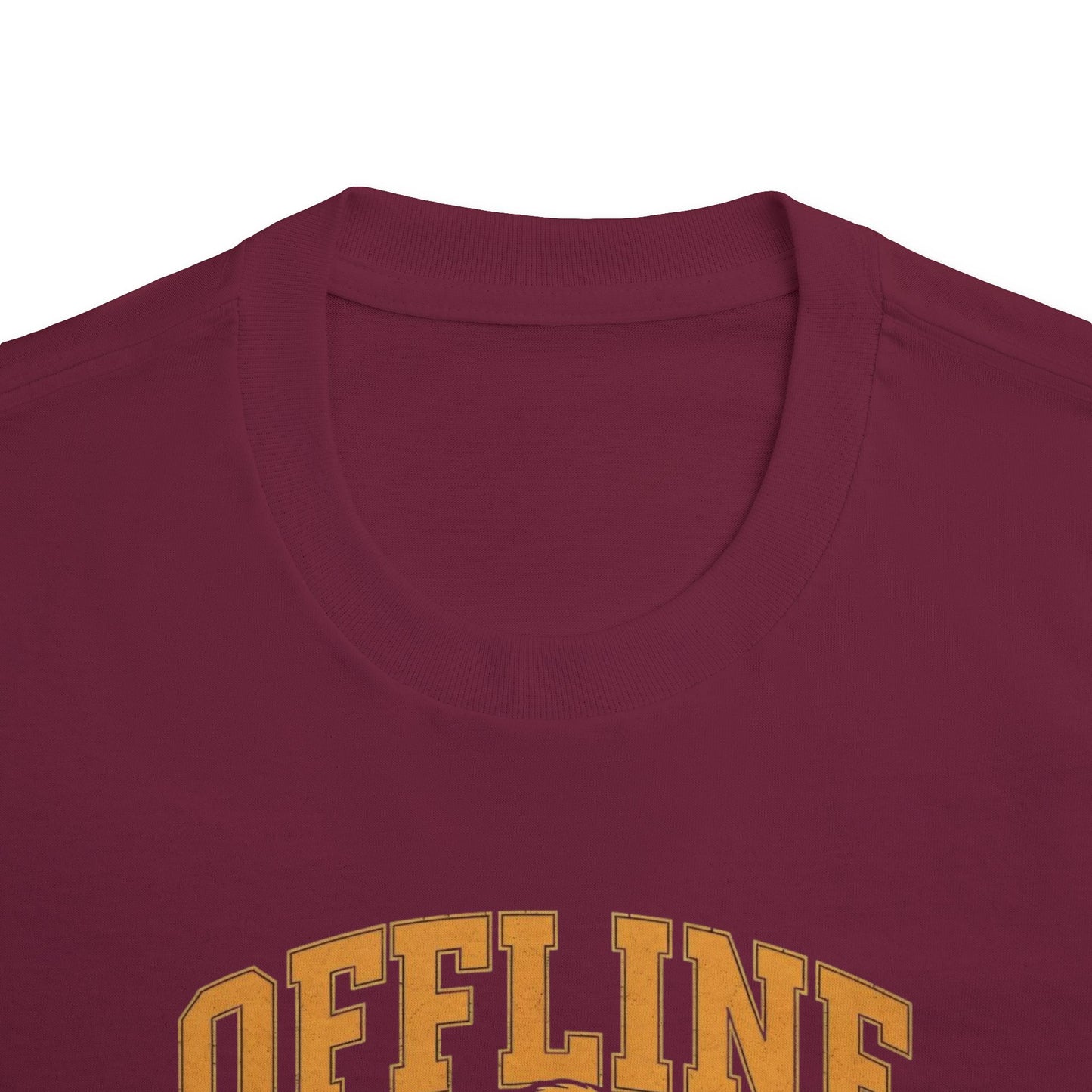 Unisex Classic Tee with 'Offline' Graphic | Comfortable Casual Shirt for Relaxed Days, Perfect for Gifting, Weekends, and Leisure