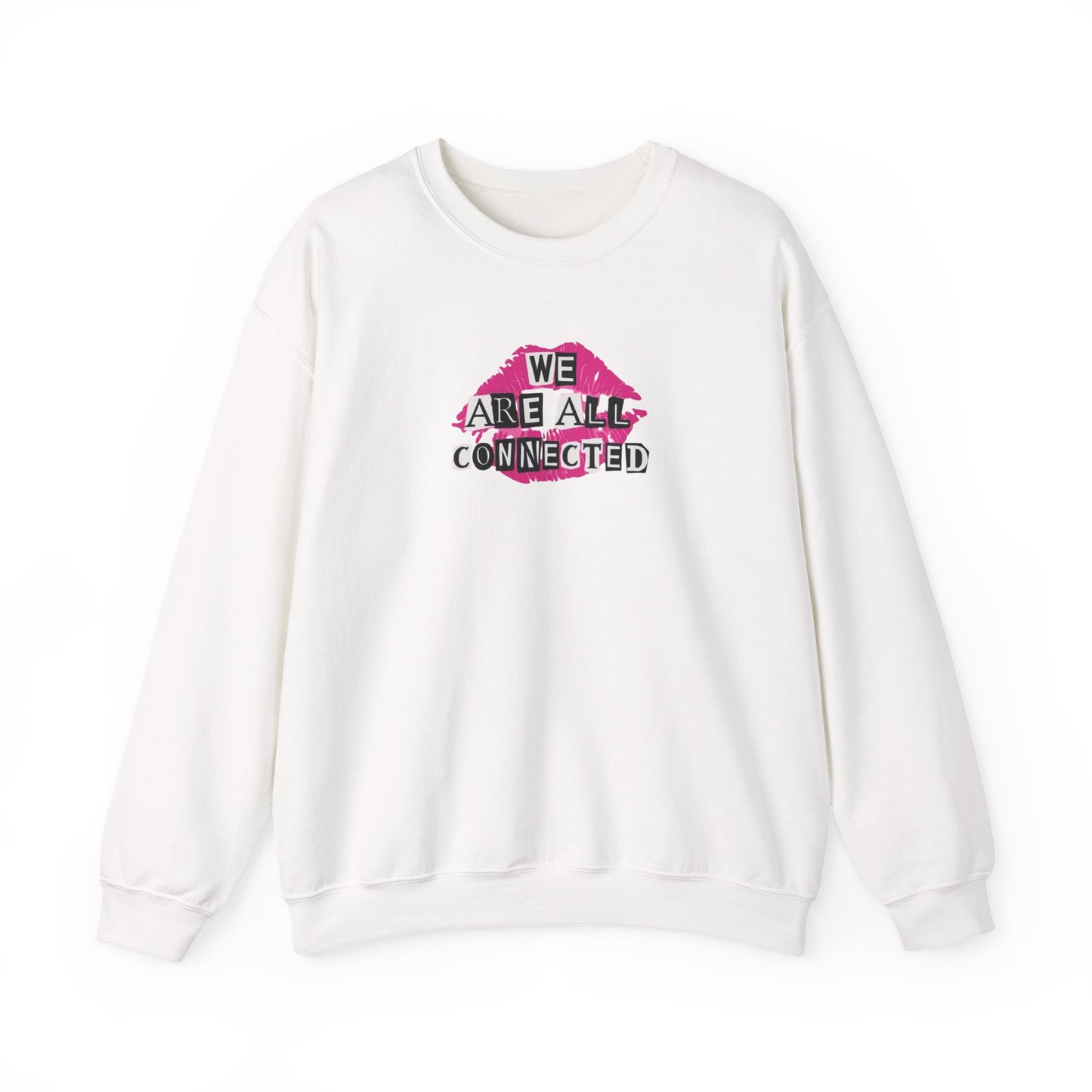 Connected & Kind Sweatshirt - Unisex Crewneck, Cozy Gift, Motivational Apparel, Positive Vibes, Friendship & Love
