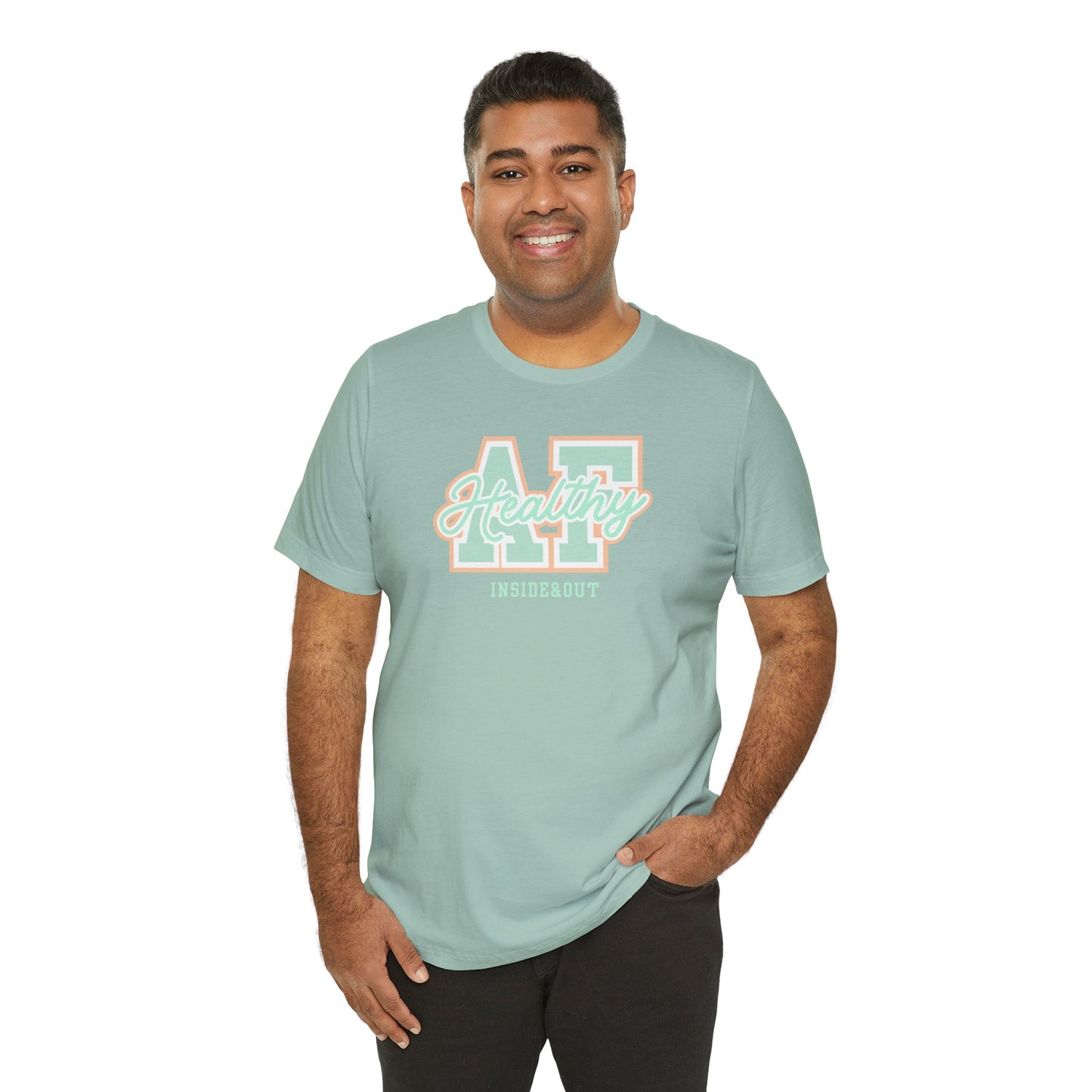 Health AF Unisex Tee - Motivational Shirt for Wellness, Self-Care Gift, Casual Wear, Fitness Enthusiast, Affirmation Apparel