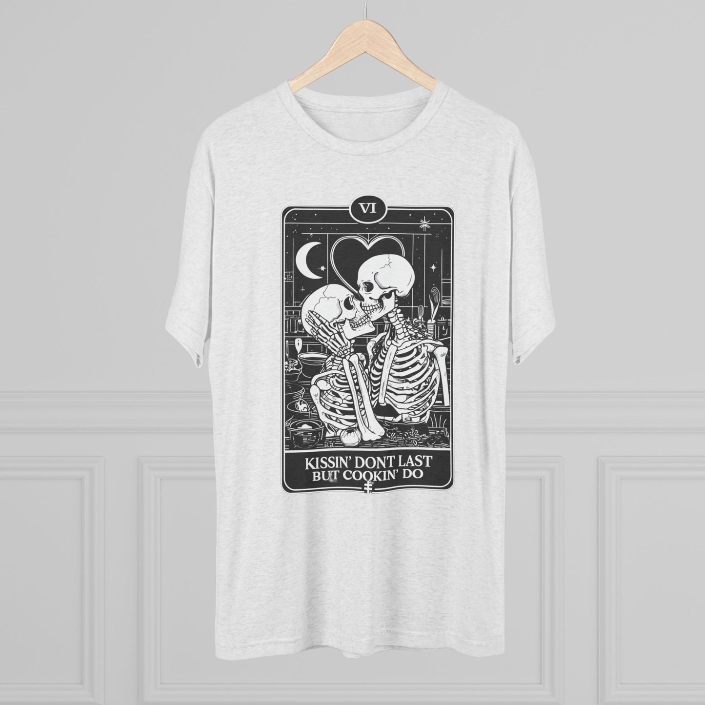 Funny Chef's Unisex Tee - Love of Cooking Over Feelings
