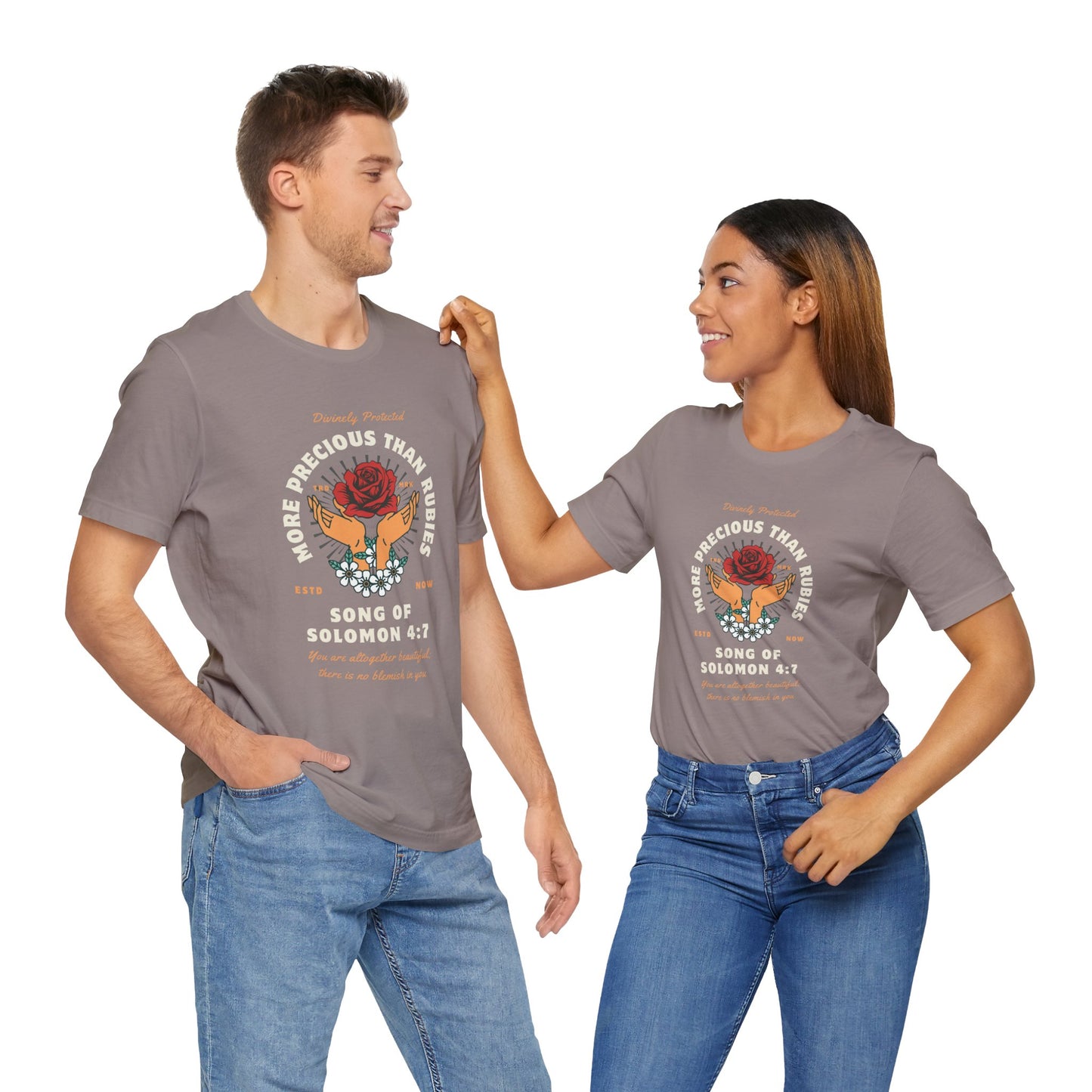 More Precious Than Rubies Unisex Tee - Inspirational Faith-Based Shirt, Christian Apparel, Gift for Her, Spiritual T-Shirt, Bible Verse Tee